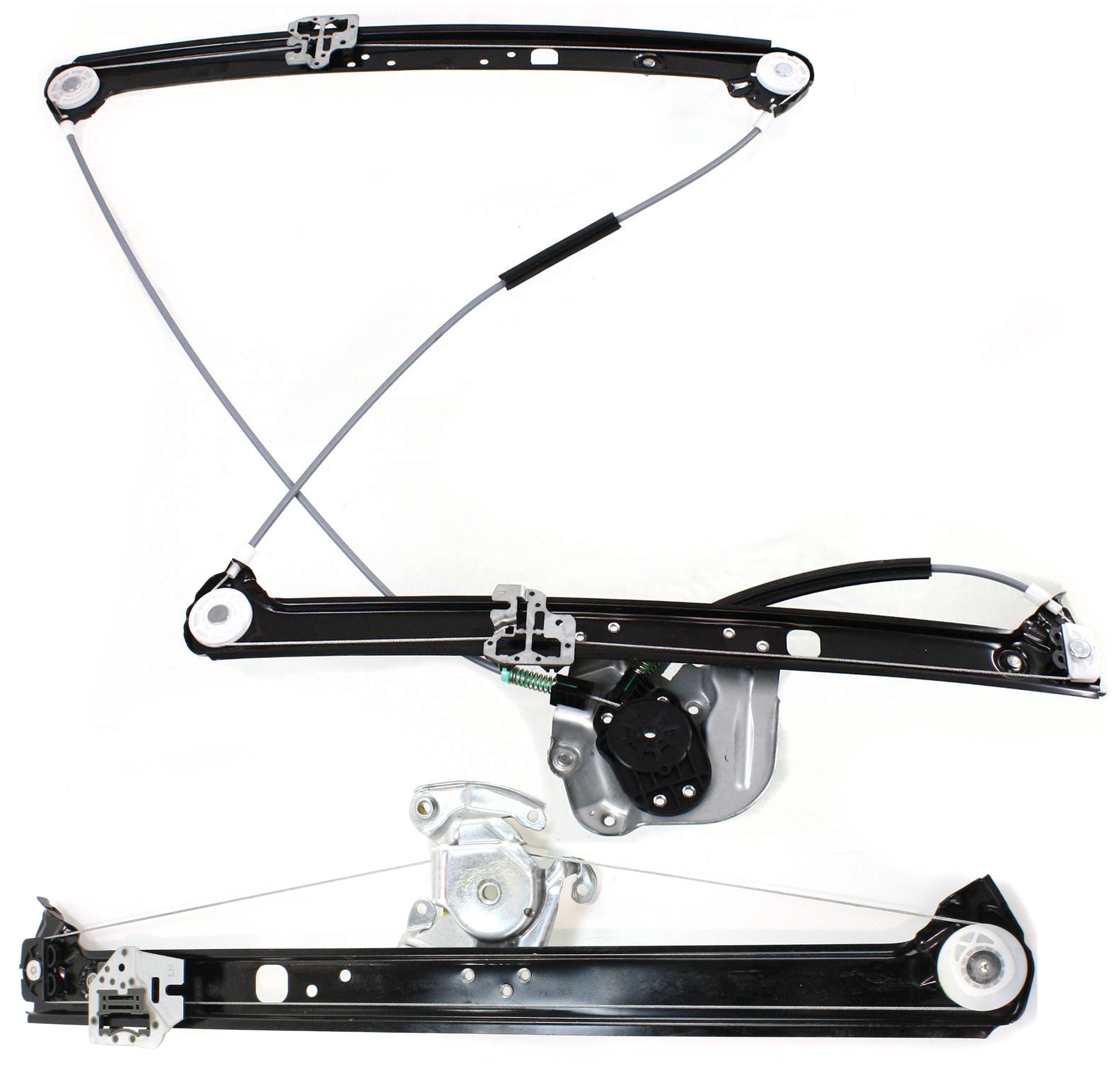 AM X5-00-06 FRONT AND REAR WINDOW REGULATOR LH Power w o Motor SKU SET B462920-2L Partslink BM1350104 BM1550103 OEM 51338254911-51357125059