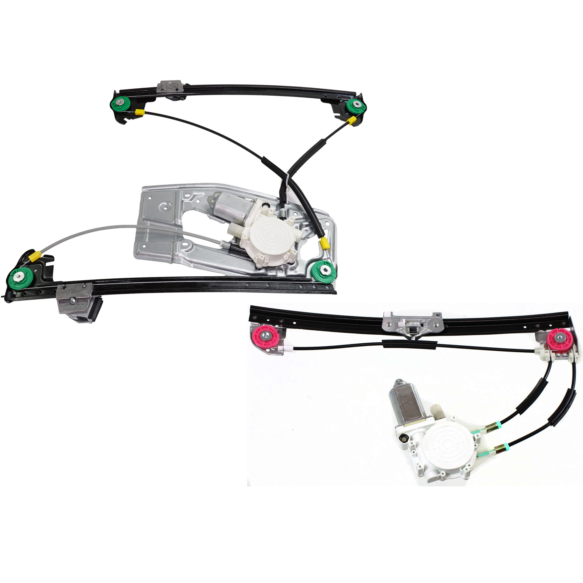 AM 5 SERIES 97-99 FRONT AND REAR WINDOW REGULATOR RH Power w Motor SKU SET B462927-2R Partslink BM1351117 BM1551112 OEM 51338252394 PFM 51358159836 PF