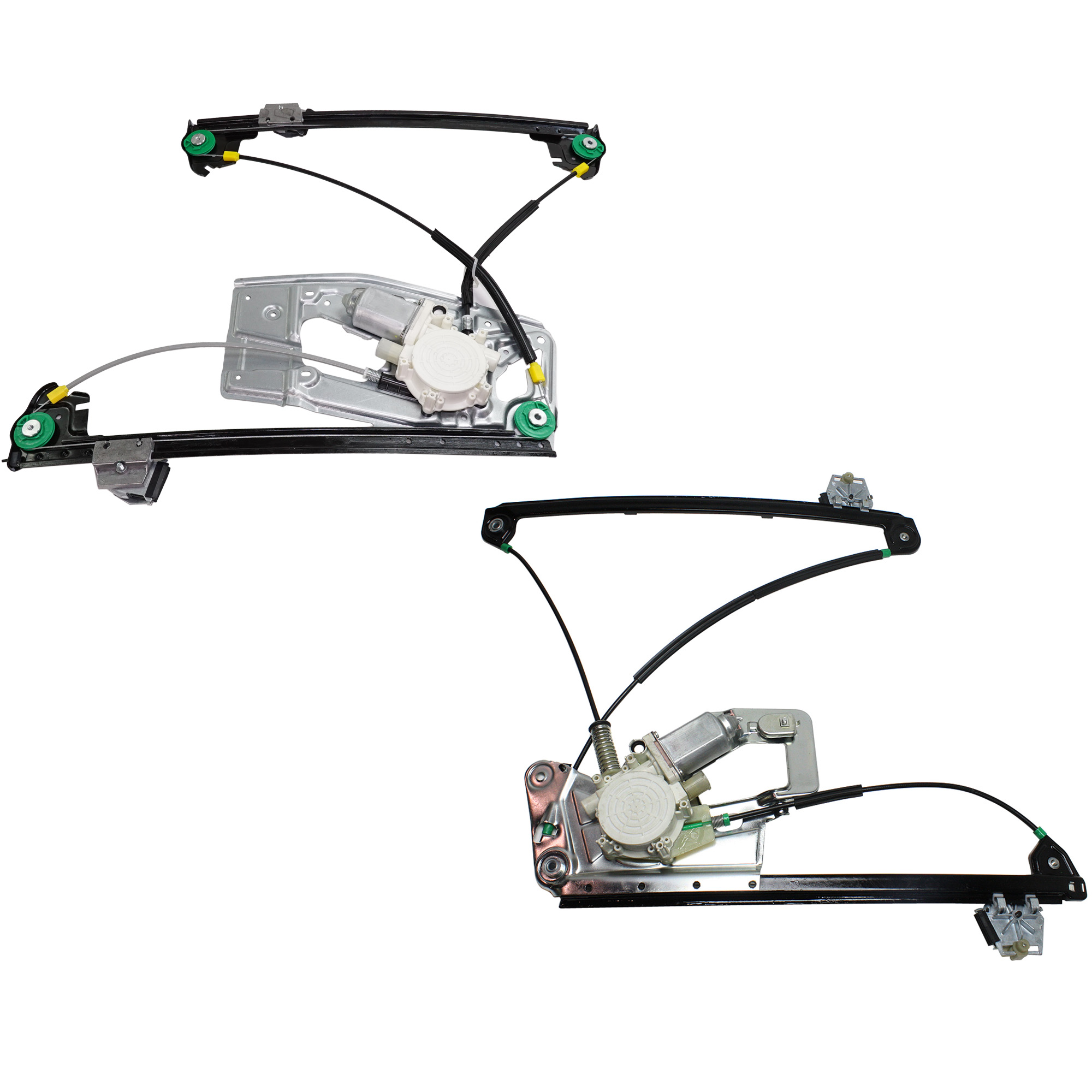 AM 5 SERIES 97-03 FRONT WINDOW REGULATOR RH AND LH Power w Motor Base Model SKU SET B462927 Partslink BM1351117 BM1350117 OEM 51338252394 PFM 51338252393 PF