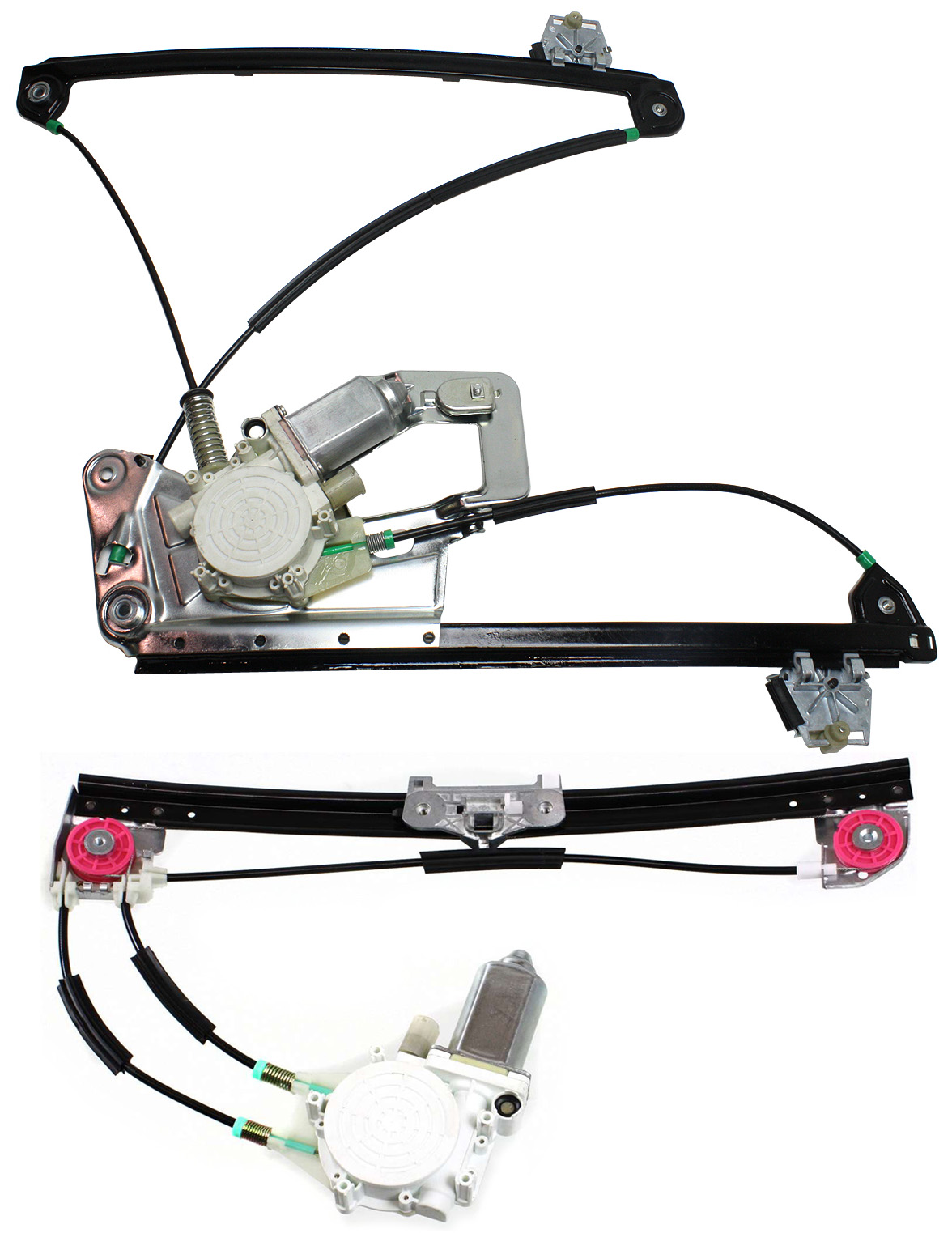 AM 5 SERIES 97-99 FRONT AND REAR WINDOW REGULATOR LH Power w Motor SKU SET B462928-2L Partslink BM1350117 BM1550112 OEM 51338252393 PFM 51358159835 PF