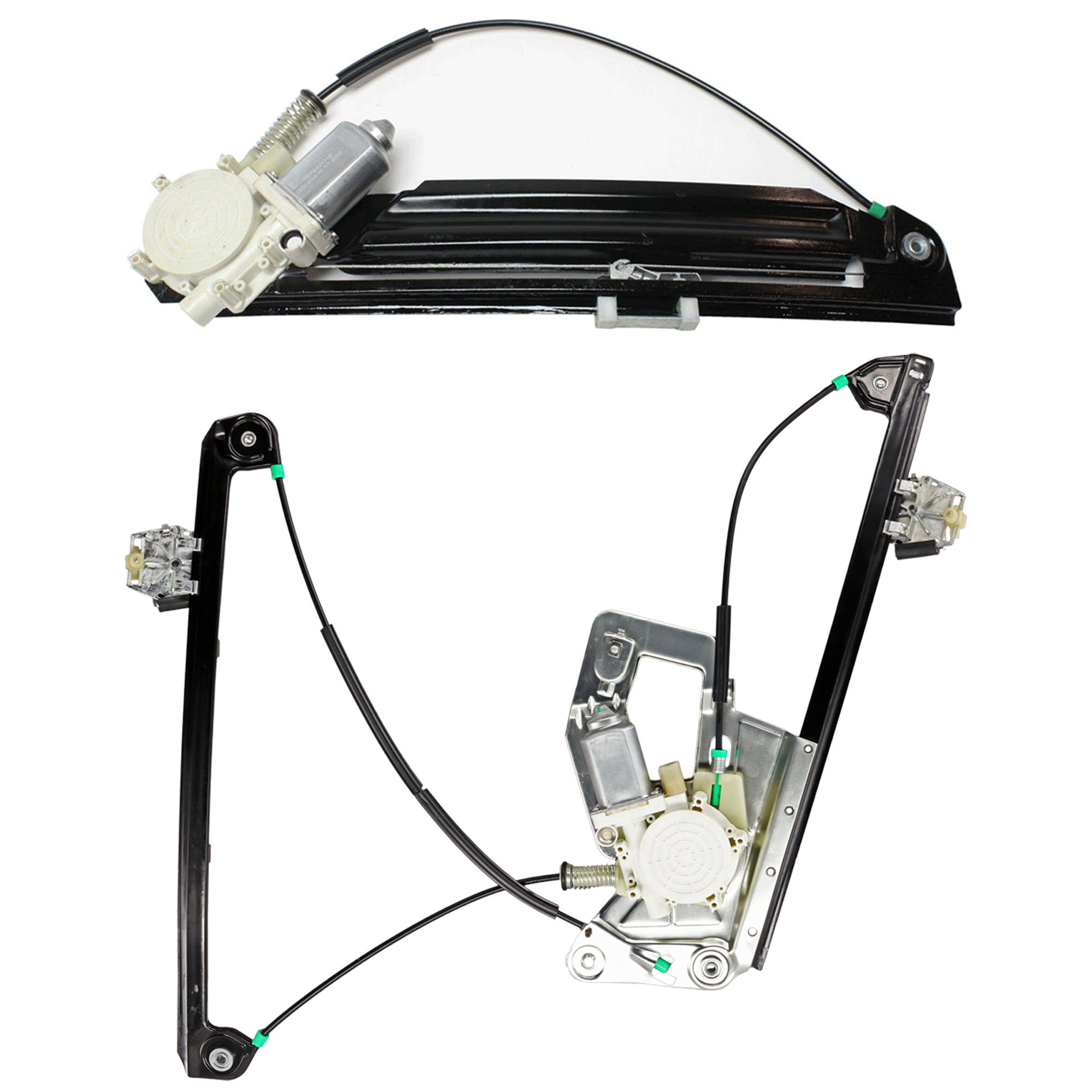 AM 540I 97-03 FRONT AND REAR WINDOW REGULATOR LH Power w Motor New SKU SET B462928 Partslink BM1350117 BM1550109 OEM 51338252393 PFM WLA2192 WL4423