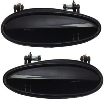 AM GRAND PRIX 97-08 REAR DOOR HANDLE RH and LH Outside Smooth Black SKU SET B491301 Partslink GM1521107 GM1520107 OEM 10331594-10439378