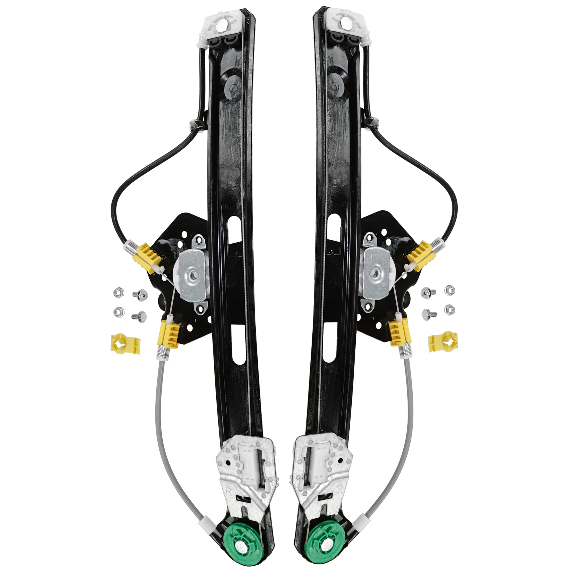 AM 3 SERIES 99-05 REAR WINDOW REGULATOR RH AND LH Power w o Motor Sedan Wagon SKU SET B491703 Partslink BM1551101 BM1550101 OEM 51358212100-51358212099