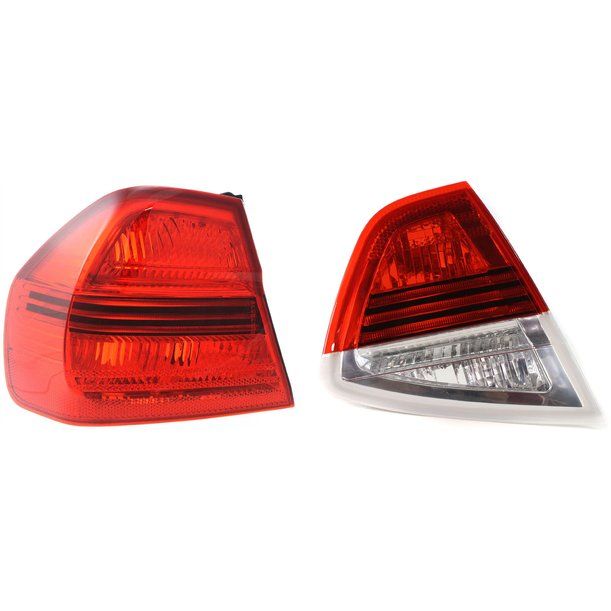AM 3 SERIES 06-08 TAIL LAMP LH Inner and Outer Halogen Sedan SKU SET B730136 A Partslink BM2800119 BM2802100 OEM 63216937459-63217161955