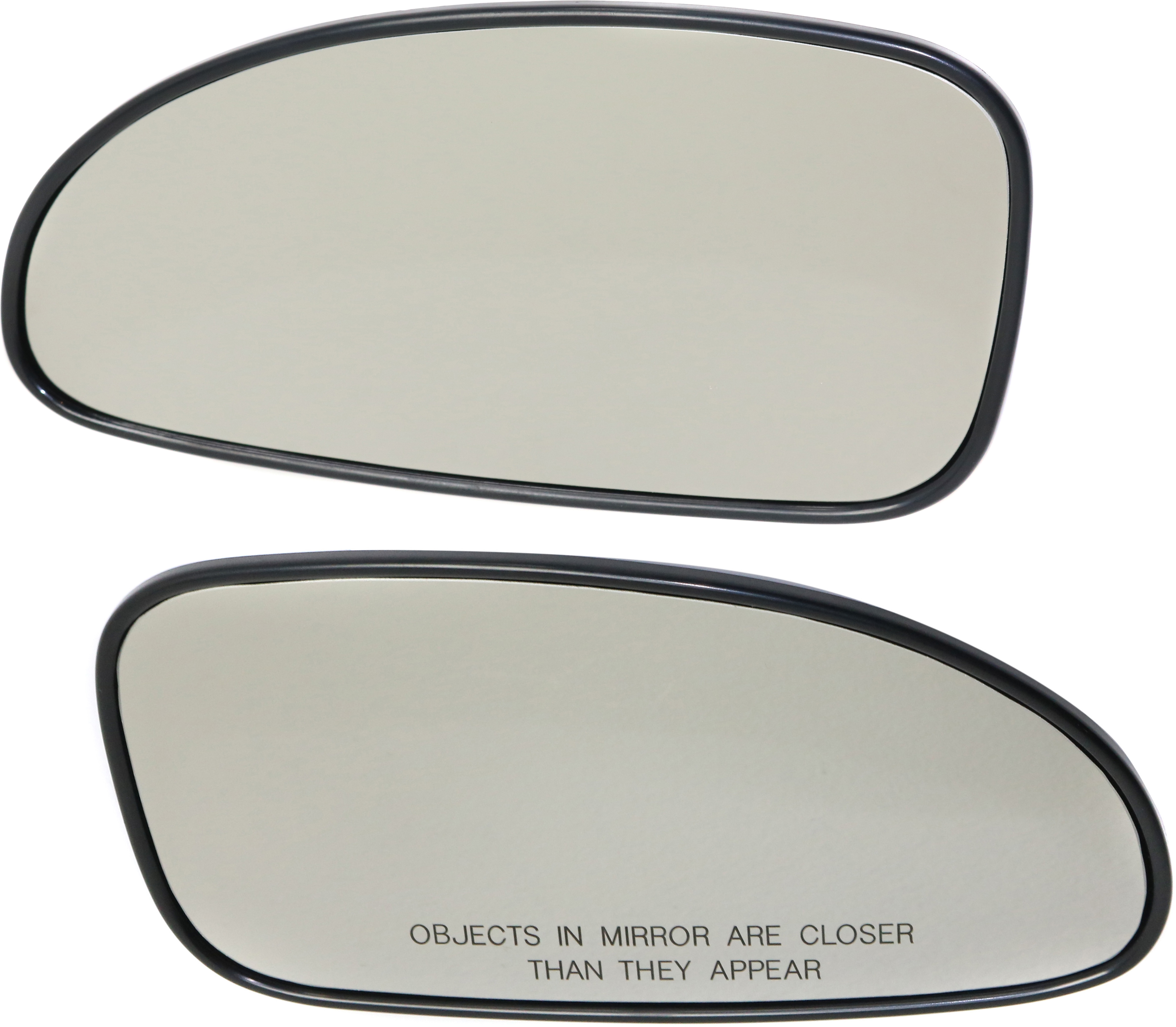 AM LESABRE 00-05 MIRROR GLASS RH AND LH. Non Heated w Backing Plate SKU SET BK16GR Partslink GM1325179 OEM 12482401-12482398-12482400