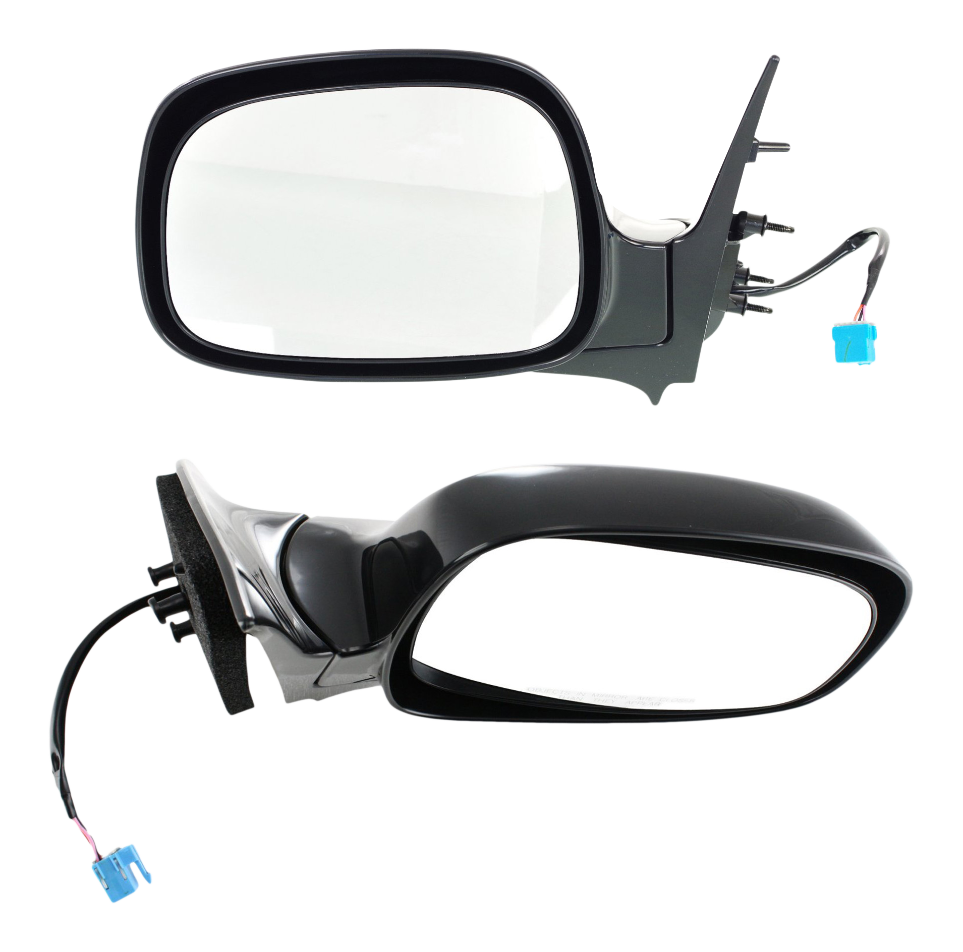 AM RENDEZVOUS 02-07 MIRROR RH AND LH Power Manual Folding Non Heated Paintable No Memory SKU SET BK20ER Partslink GM1320300 GM1321300 OEM 15213868-15213869
