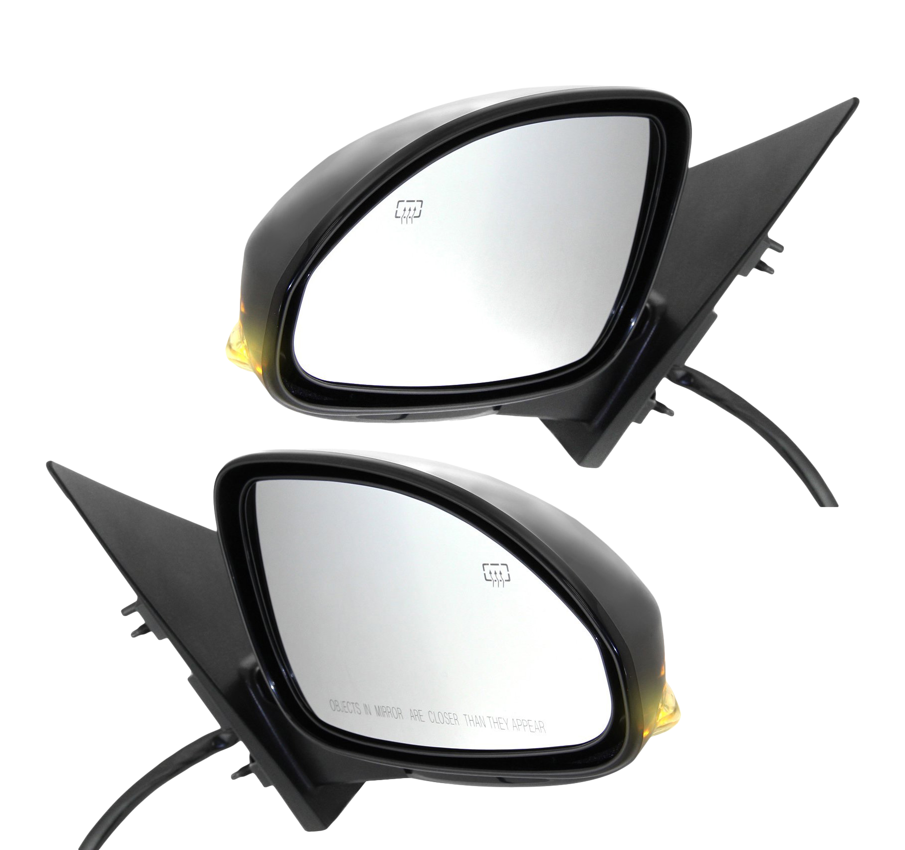 AM ENCLAVE 08-12 MIRROR RH AND LH Power Power Folding Heated Paintable w Memory and Signal Light SKU SET BK33ER S Partslink GM1320379 GM1321379 OEM 25867058-25867059