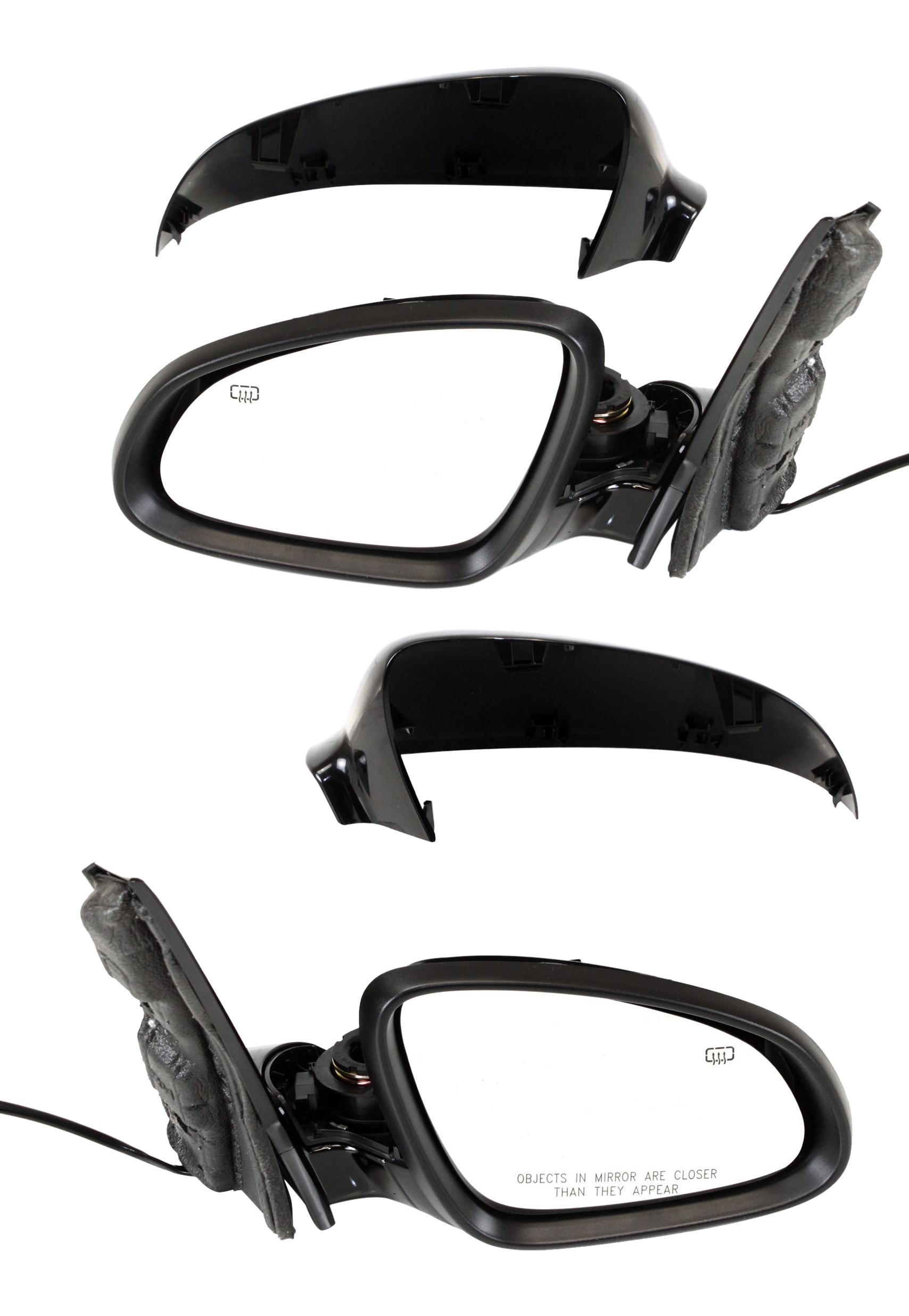 AM VERANO 12-17 MIRROR RH AND LH Power Manual Folding Heated Paintable No Blind Spot Sensor 13-17 SKU SET BK40ER Partslink GM1320439 GM1321439 OEM 22908063-22908064