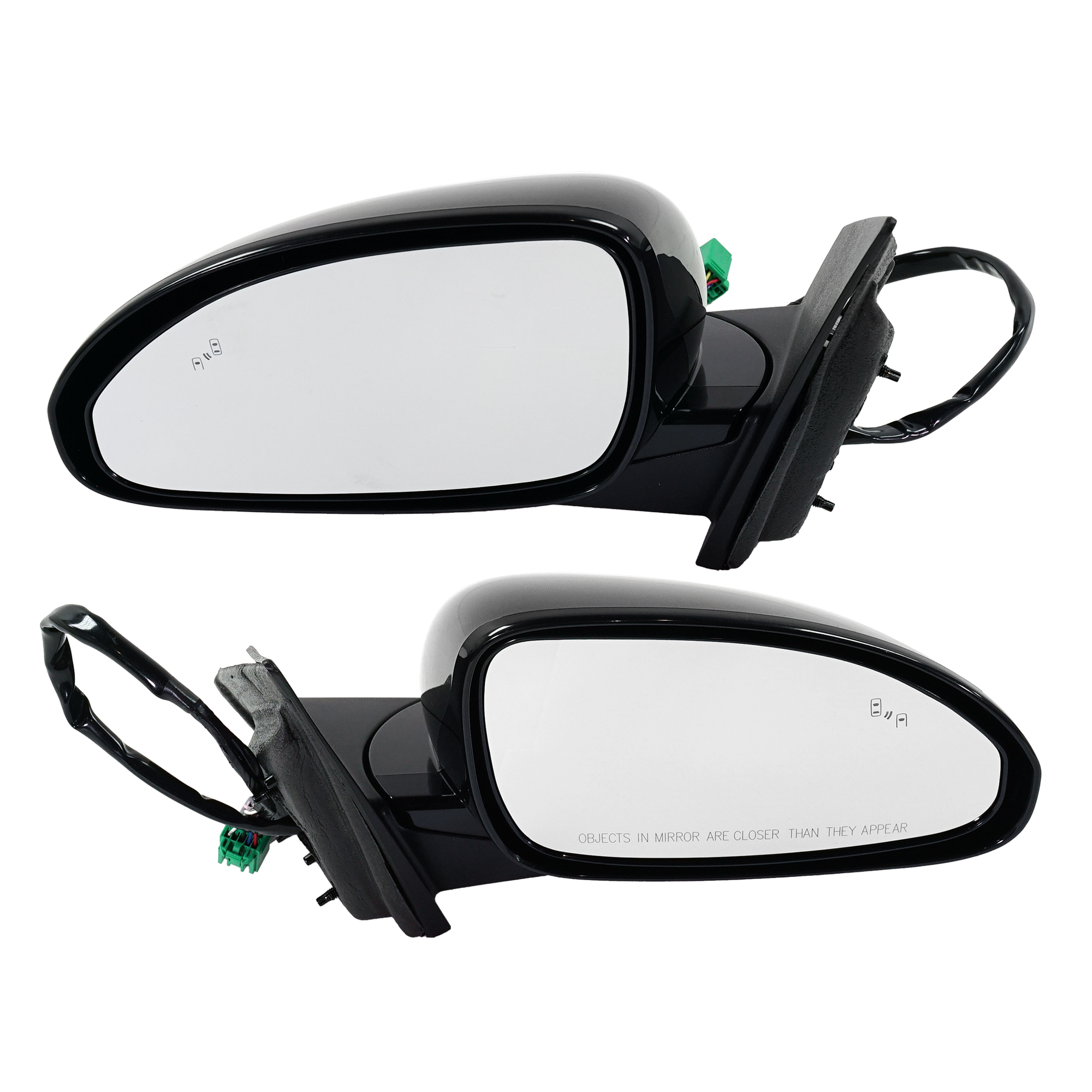 AM ENCLAVE 13-17 MIRROR RH AND LH Power Manual Folding Heated Paintable w BSD Memory and Signal Light SKU SET BK51ER S Partslink GM1320509 GM1321509 OEM 22823953-22823954