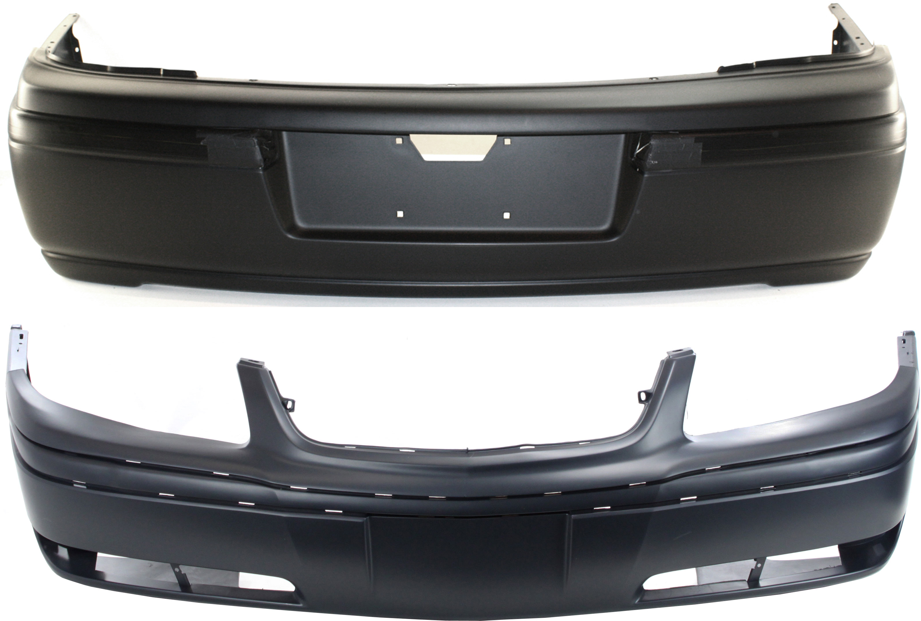 AM IMPALA 00-03 FRONT AND REAR BUMPER COVER Primed SKU SET C010314P 2 Partslink GM1000633 GM1100622 OEM 123-354-871-233-550-000-000-000