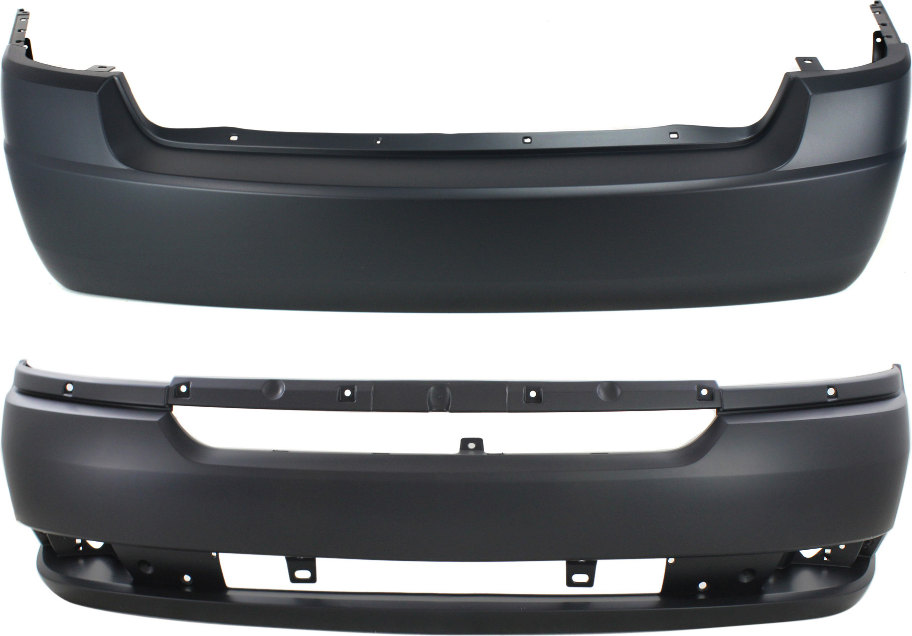 AM MALIBU 04-05 FRONT AND REAR BUMPER COVER Primed Base LS LT LTZ Models SKU SET C010346P 2 Partslink GM1000711 GM1100679 OEM 12335940-19120531