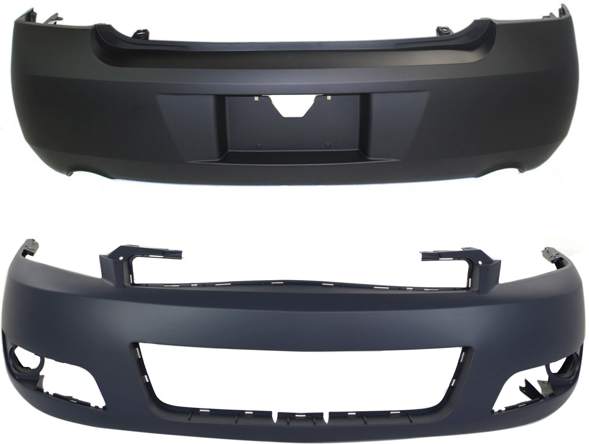 AM IMPALA 06-13 IMPALA LIMITED 14-16 FRONT AND REAR BUMPER COVER Primed LT Model CAPA SKU SET C010355PQ 2 Partslink GM1000764C GM1100736C OEM 19120961-89025048