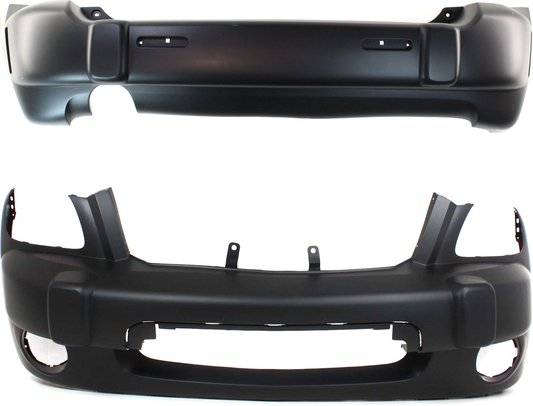 AM HHR 06-11 FRONT AND REAR BUMPER COVER Primed LS LT Model CAPA SKU SET C010371PQ 2 Partslink GM1000776C GM1100741C OEM 15269707-15276663