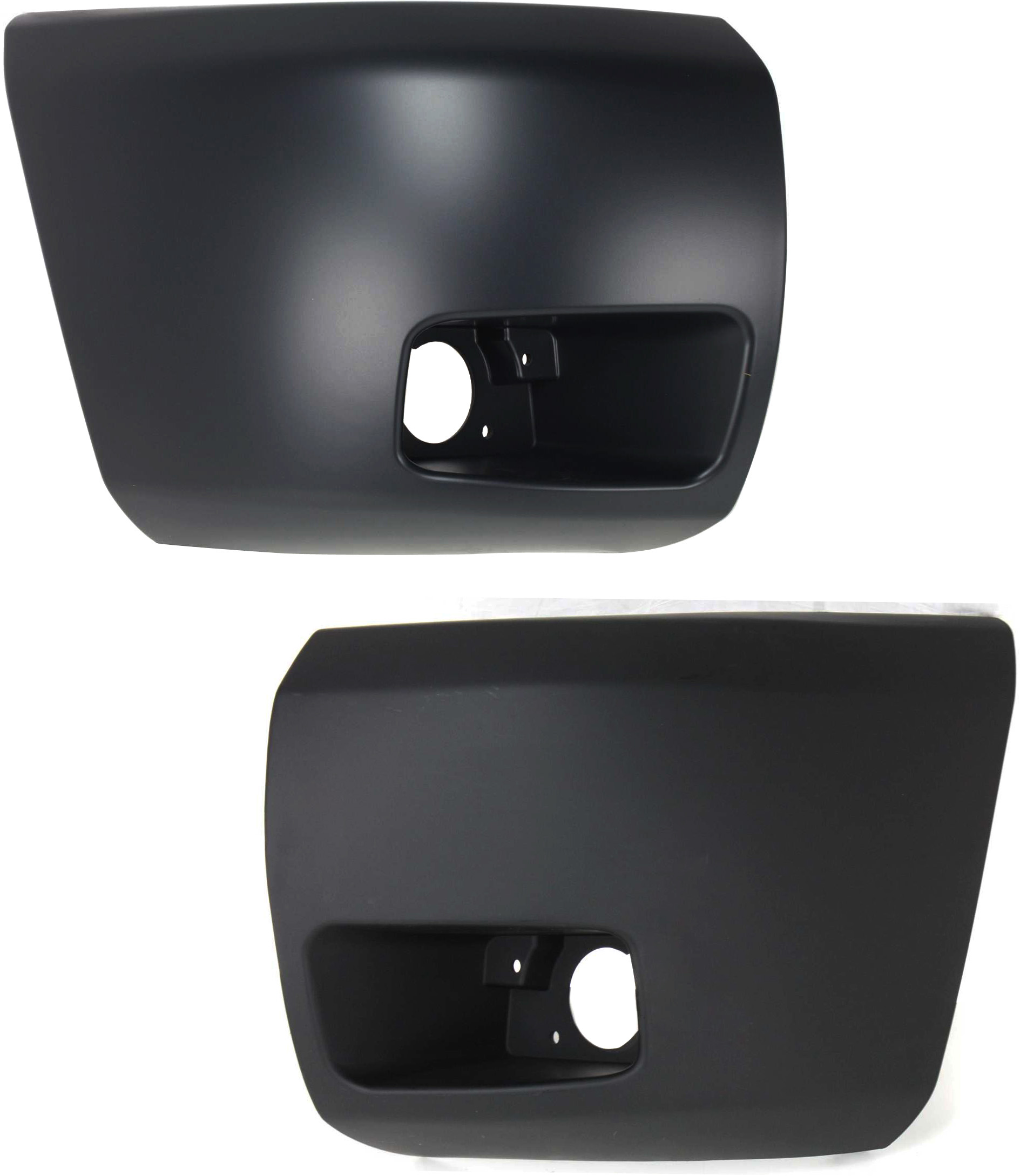 AM SILVERADO 1500-07-13 FRONT BUMPER END RH AND LH Primed Face Bar Cap w Fog Light Hole Fits 2007 non Classic SKU SET C011101 Partslink GM1005147 GM1004147 OEM 15891682-15891681