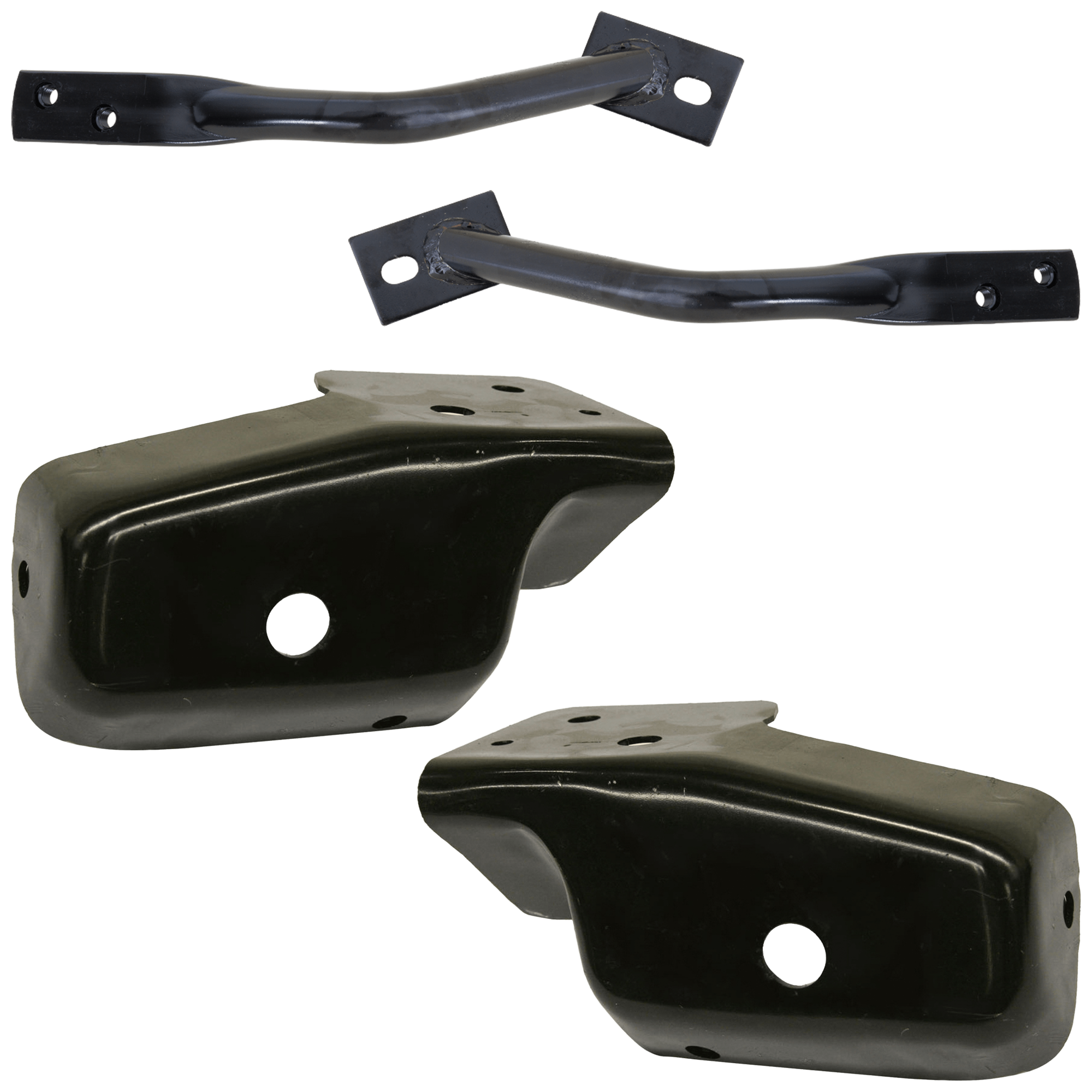 AM SILVERADO 07-10 FRONT BUMPER BRACKET RH AND LH Steel Excludes 2007 Classic SKU SET C013151 C Partslink GM1066180 GM1066184 GM1067180 GM1067184 OEM 15838208-15838209-25862429-258