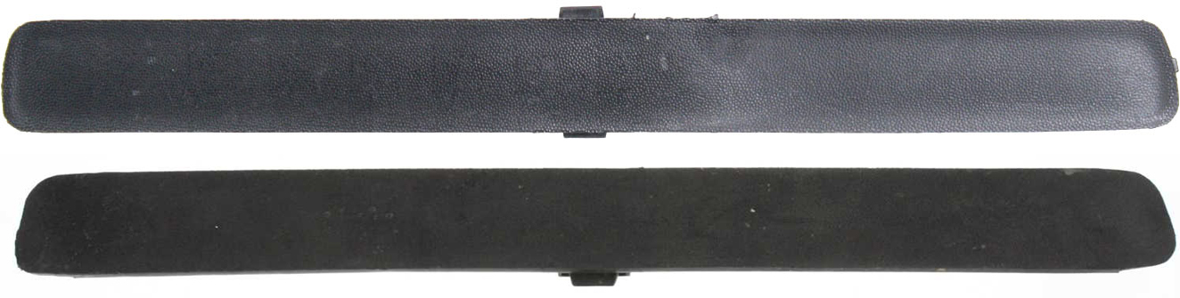 AM ESCALADE 00-06 SILVERADO PICKUP 99-02 FRONT BUMPER MOLDING RH AND LH Cover Cap Opening Plastic Black SKU SET C016105 Partslink GM1039101 GM1038101 OEM 15018587-15018558