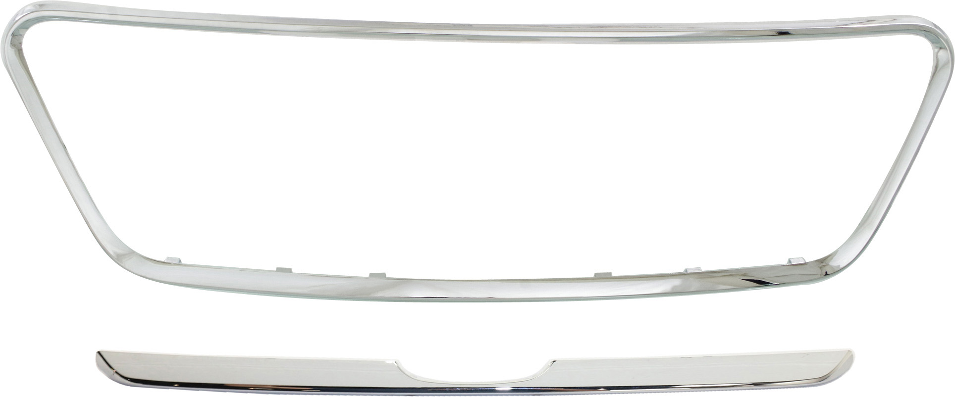 AM CR V 05-06 FRONT BUMPER GRILLE MOLDING Set of 2 Japan Built SKU SET C070710-2 Partslink HO1210119 HO1216107 OEM 71128S9A003-71127S9A003