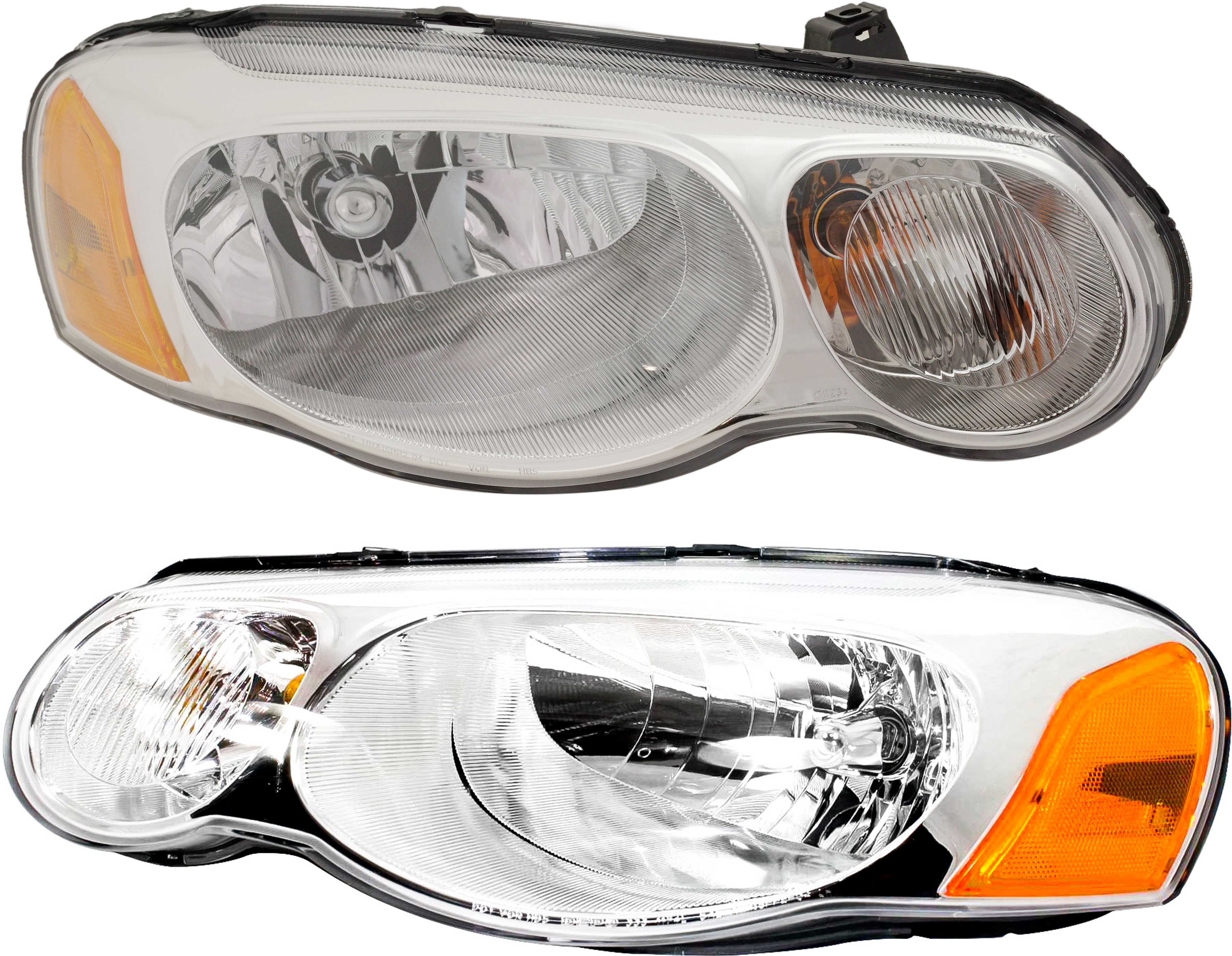 AM SEBRING 04-06 HEAD LAMP RH AND LH Assembly Halogen SKU SET C100129 Partslink CH2502150 CH2503150 OEM 4806036AF 4806037AF