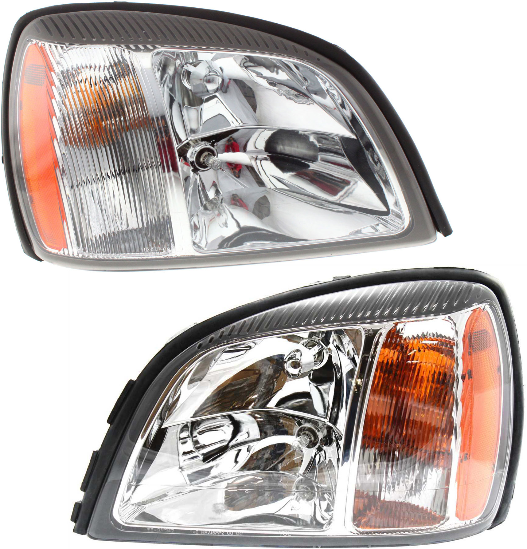 AM DEVILLE 04-05 HEAD LAMP RH AND LH Assembly Halogen SKU SET C100131 Partslink GM2502240 GM2503240 OEM 19245433-19245434
