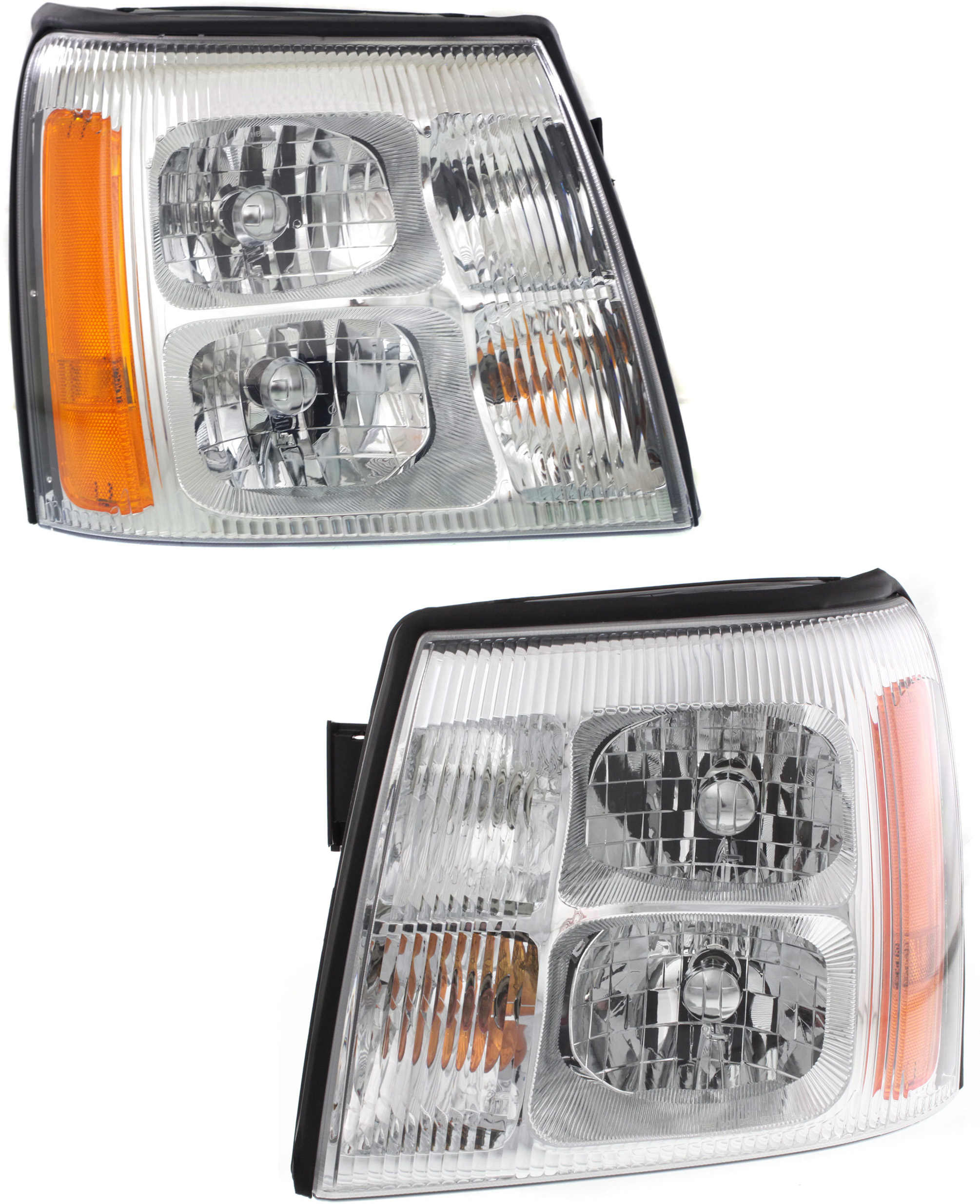 AM ESCALADE 02-02 HEAD LAMP RH AND LH Assembly Halogen SKU SET C100133 Partslink GM2502232 GM2503232 OEM 15181851-15181850