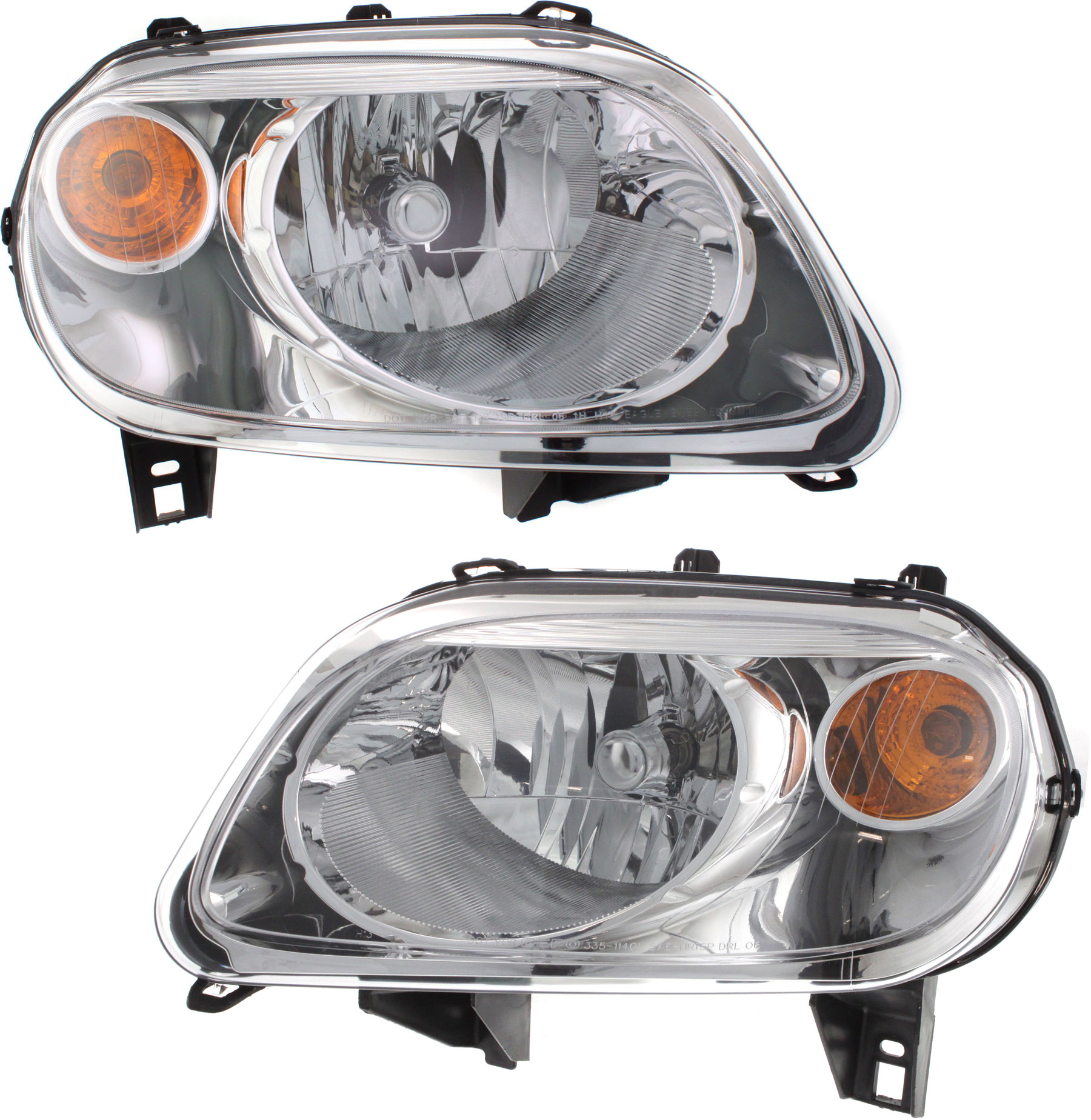 AM HHR 06-11 HEAD LAMP RH AND LH Composite Assembly Halogen 07-10 w o RPO B2E SKU SET C100163 Partslink GM2502262 GM2503262 OEM 15827441-15827442