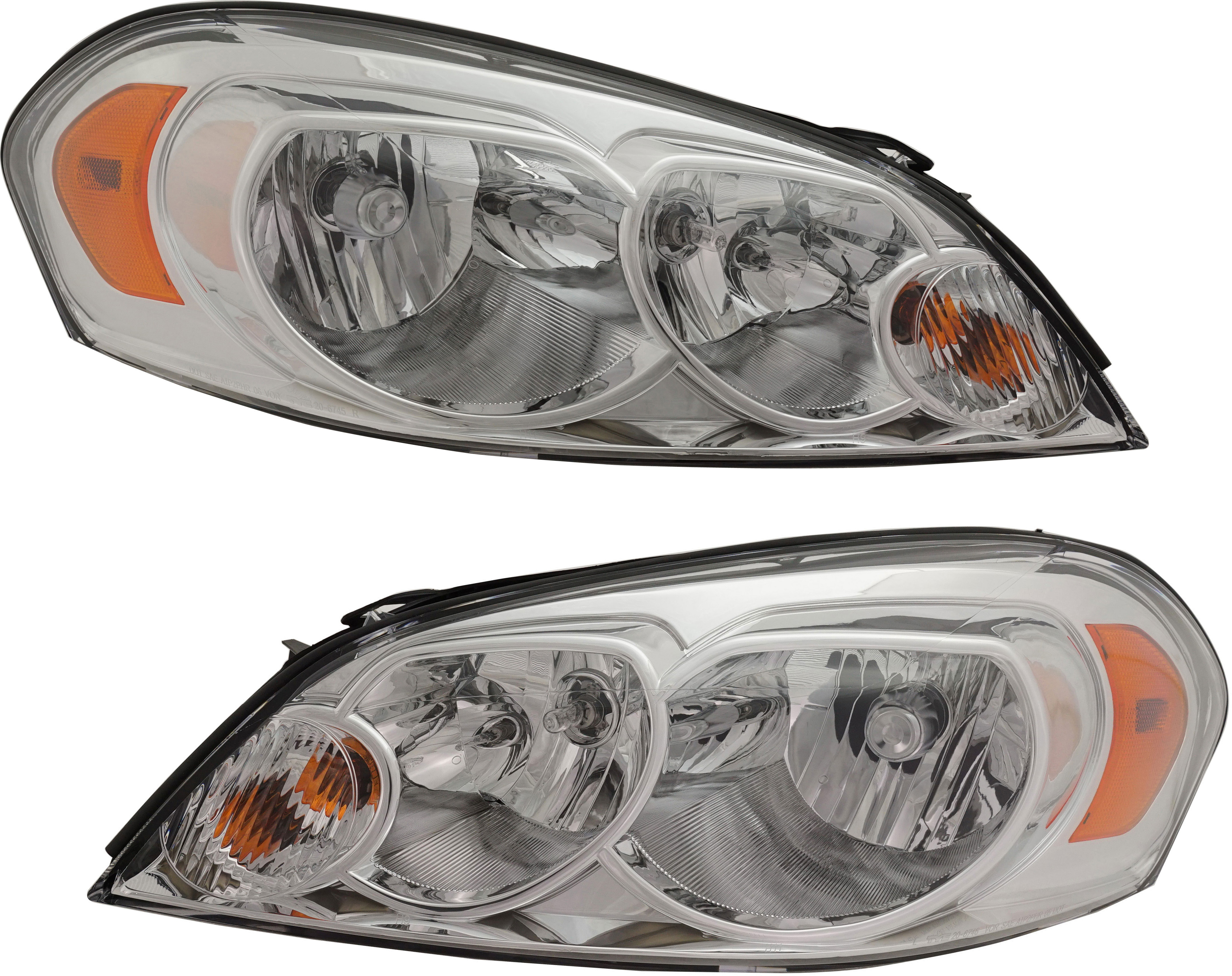 AM IMPALA 06-13 IMPALA LIMITED 14-16 MONTE CARLO 06-07 HEAD LAMP RH AND LH Composite Assembly Halogen SKU SET C100167 Partslink GM2503261 GM2502261 OEM 25958360-25958359