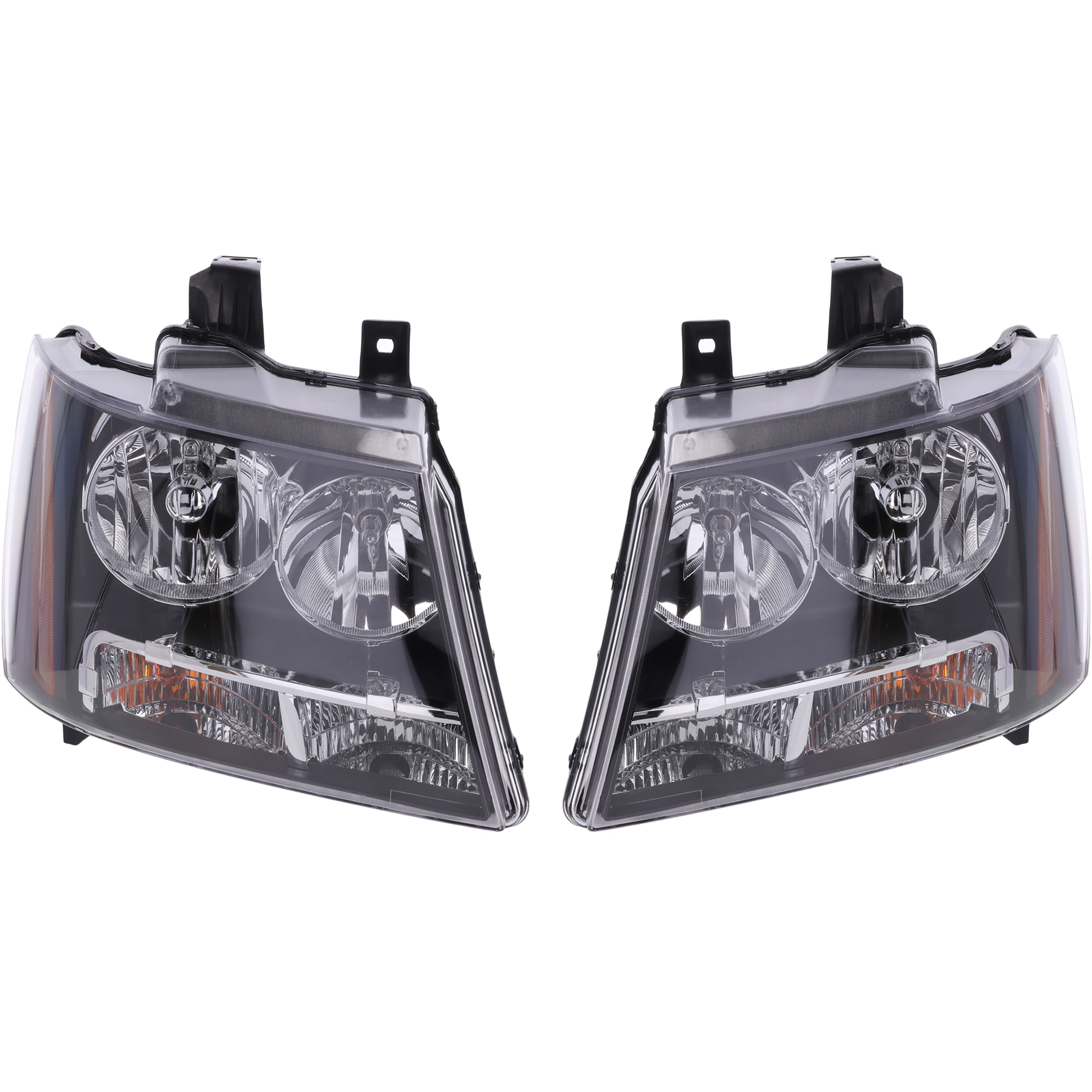 AM SUBURBAN 1500 TAHOE 07-14 HEAD LAMP RH AND LH Assembly Halogen CAPA SKU SET C100169Q Partslink GM2502263C GM2503263C OEM 22853025-22853026