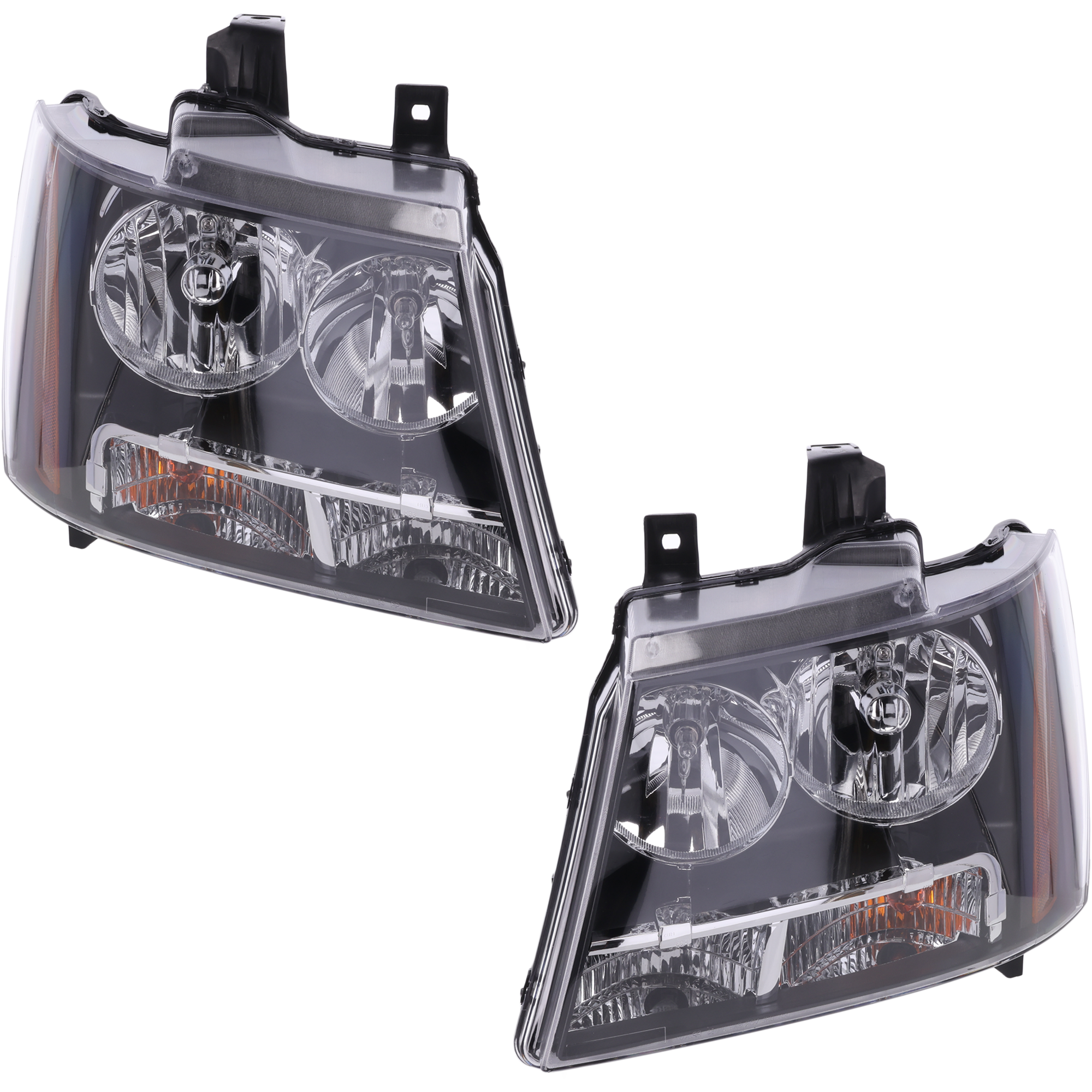 AM SUBURBAN 1500 TAHOE 07-14 HEAD LAMP RH AND LH Assembly Halogen SKU SET C100169 Partslink GM2502263 GM2503263 OEM 22853025-22853026