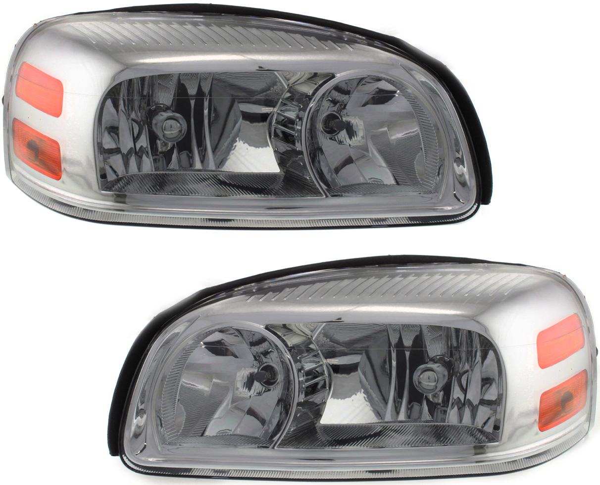AM UPLANDER 05-09 HEAD LAMP RH AND LH Composite Assembly Halogen SKU SET C100171 Partslink GM2502256 GM2503256 OEM 25891660-25891661