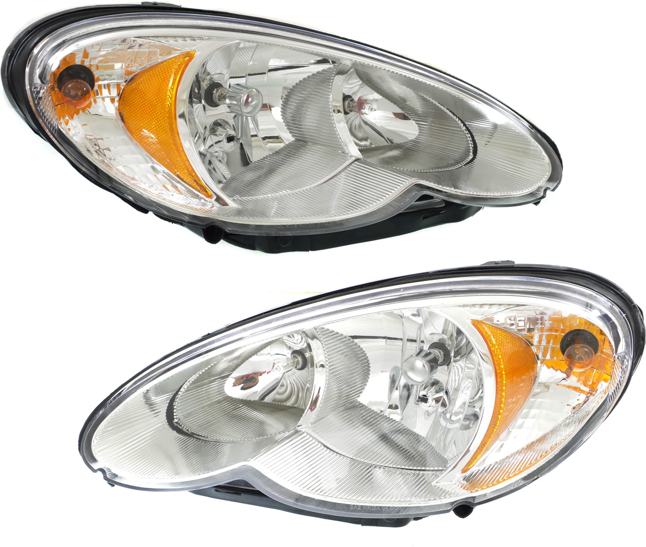 AM PT CRUISER 06-10 HEAD LAMP RH AND LH Assembly Halogen Code LME SKU SET C100175 Partslink CH2502164 CH2503164 OEM 5116043AF 5116042AF