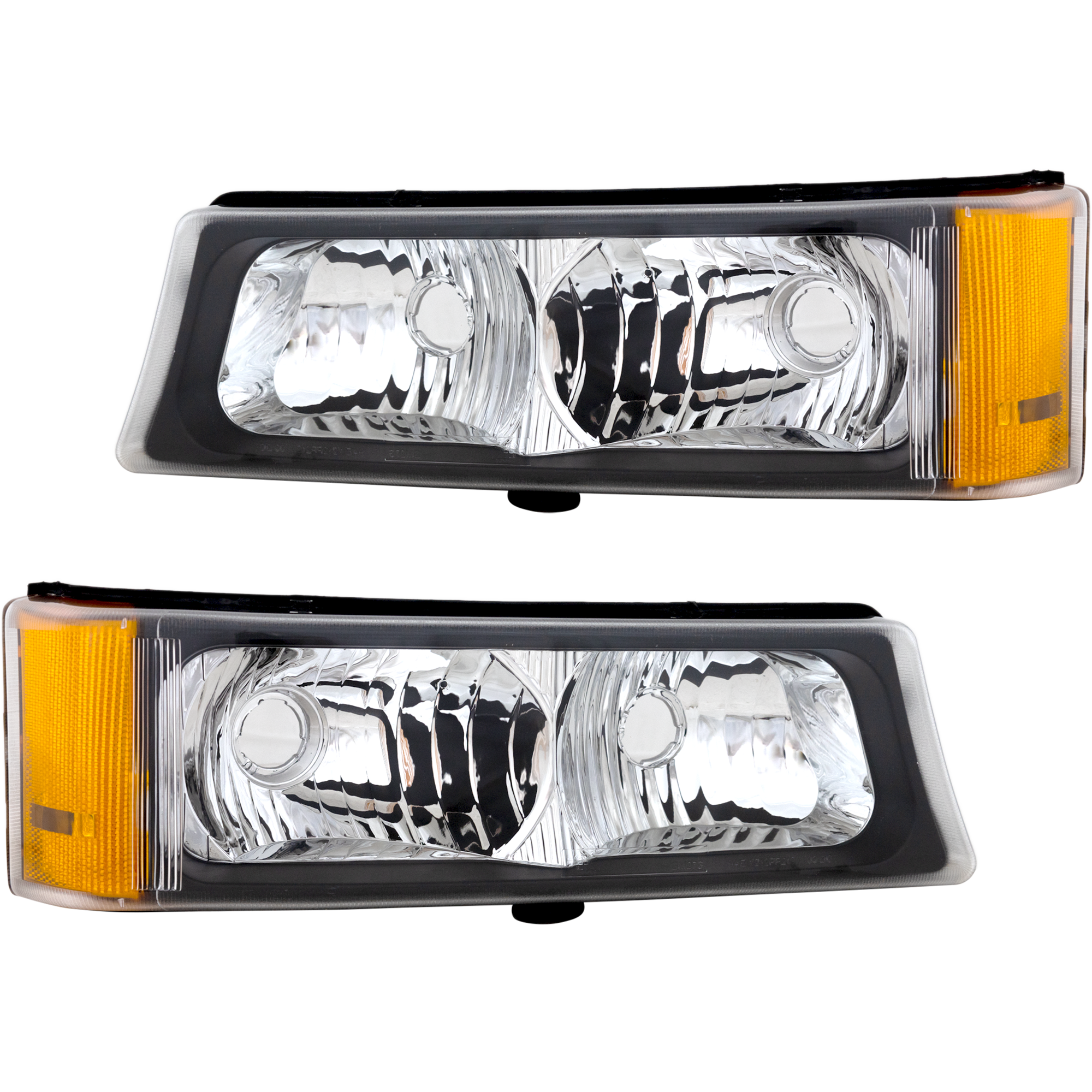 AM AVALANCHE 03-06 SILVERADO 03-06 SIGNAL LAMP RH AND LH Lens and Housing Includes 2007 Classic SKU SET C106901G Partslink GM2520185 GM2521185 OEM 15199556-15199557