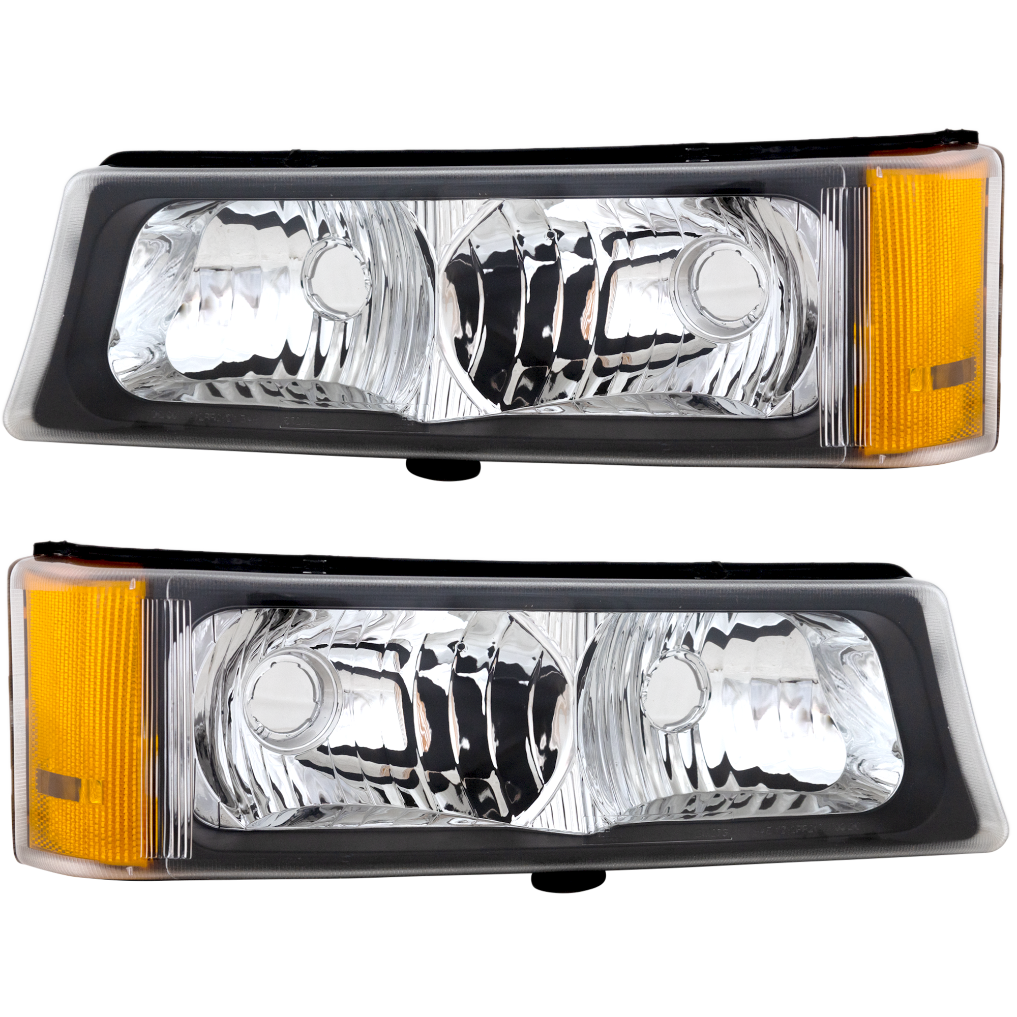 AM CHEVROLET C K FULL SIZE P U 03-07 SIGNAL LAMP RH AND LH Lens and Housing SKU SET C106901 Partslink GM2521185 GM2520185 OEM 15199557-15199556