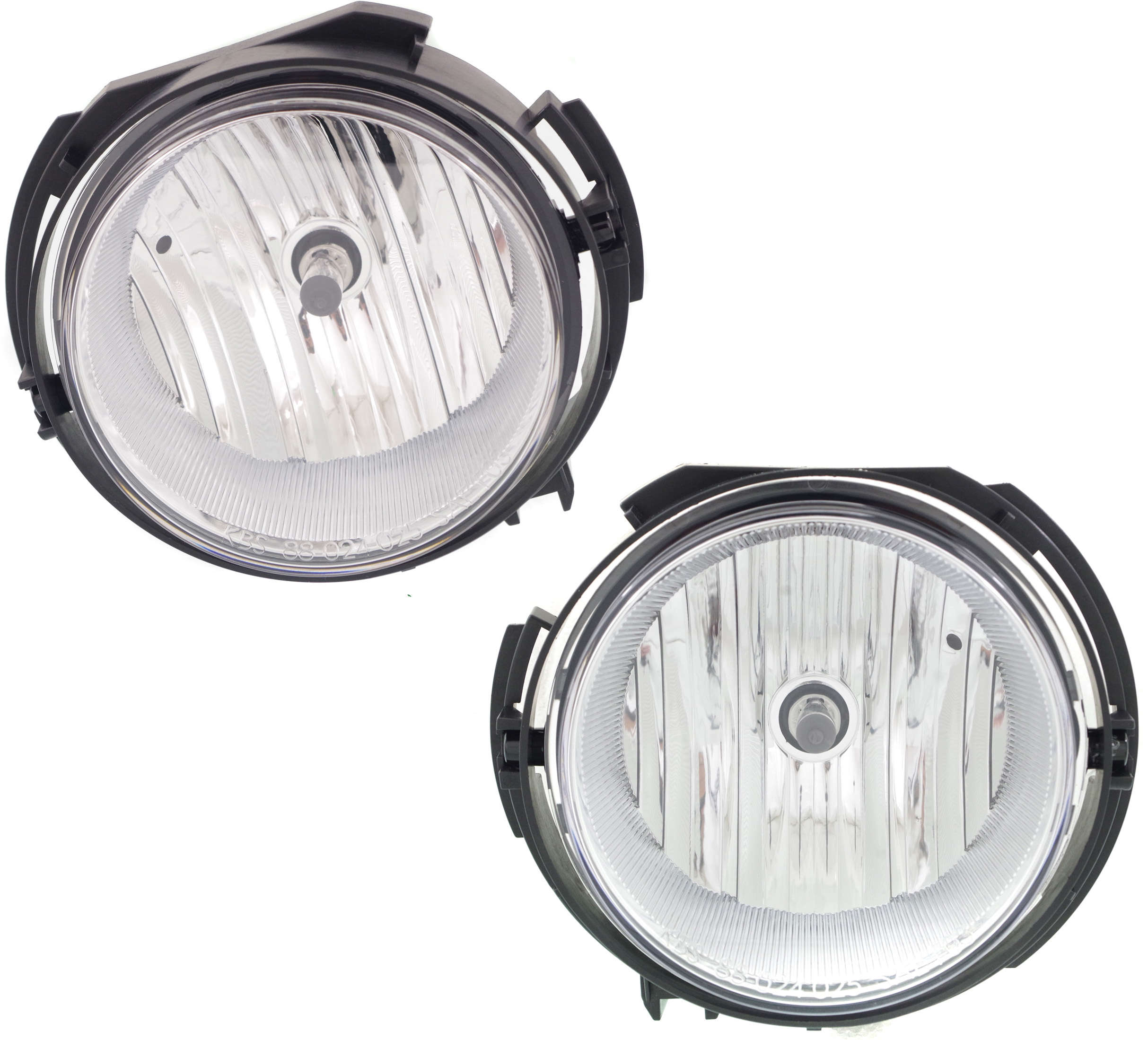 AM HHR 06-11 FRONT FOG LAMP RH AND LH Assembly 2nd Design LS LT Panel Models 07-08 w o RPO B2E SKU SET C107537 Partslink GM2593155 GM2592155 OEM 15813308-15813307