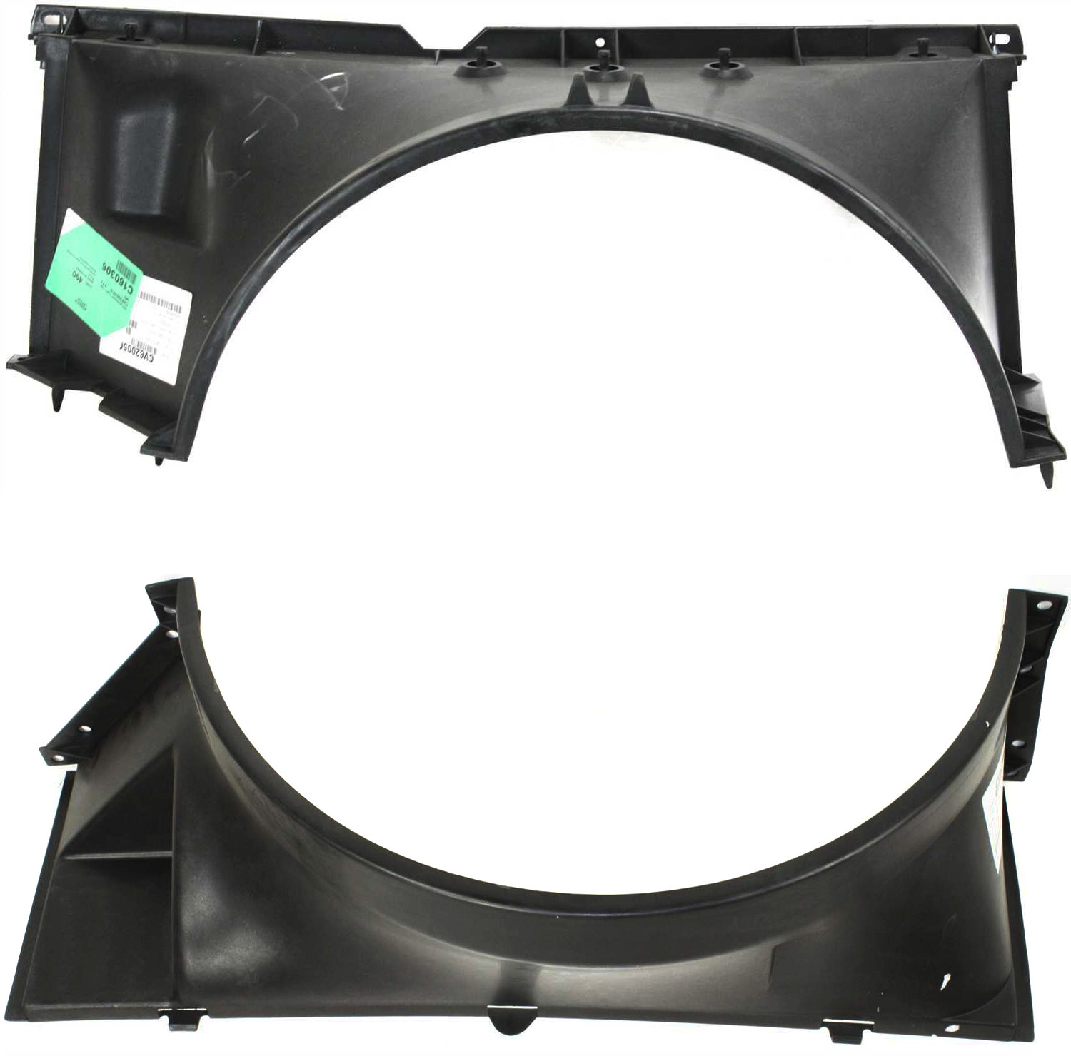 AM ASTRO 96-05 RADIATOR FAN SHROUD Upper and Lower 4.3L V6 SKU SET C160306-2 Partslink GM3110110 GM3110113 OEM 15761953-15149564