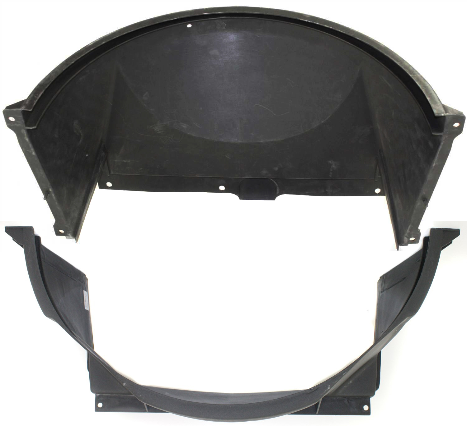 AM C K FULL SIZE PICKUP 88-93 RADIATOR FAN SHROUD Upper and Lower 6Cyl Single fan SKU SET C160308 Partslink GM3110114 GM3110115 OEM 15603561-15607172