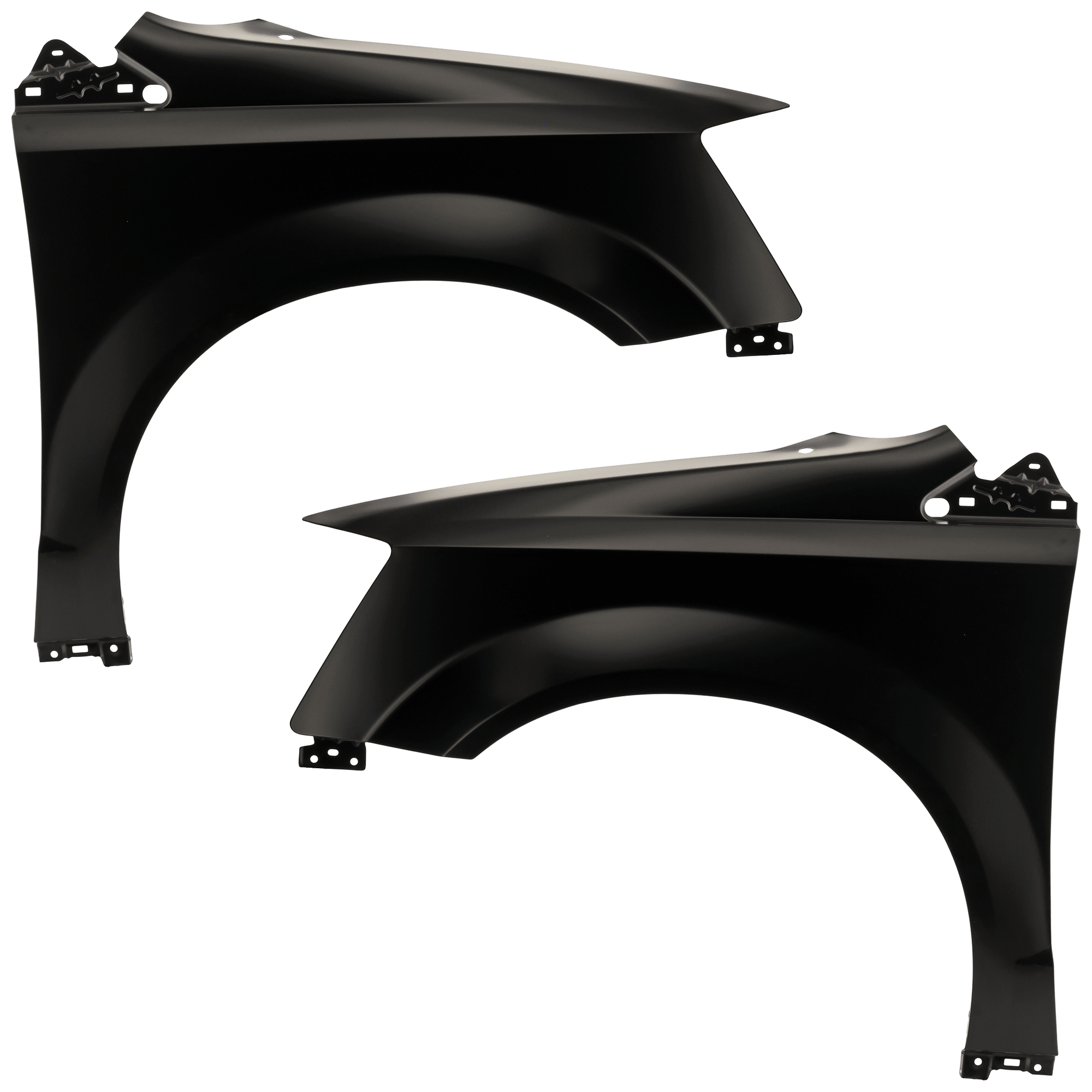 AM GRAND CARAVAN 08-20 TOWN AND COUNTRY 08-16 FRONT FENDER RH AND LH Primed Steel w o Side Repeater Light Hole SKU SET C220187 Partslink CH1240262 CH1241262 OEM 68029128AB 68029129AB