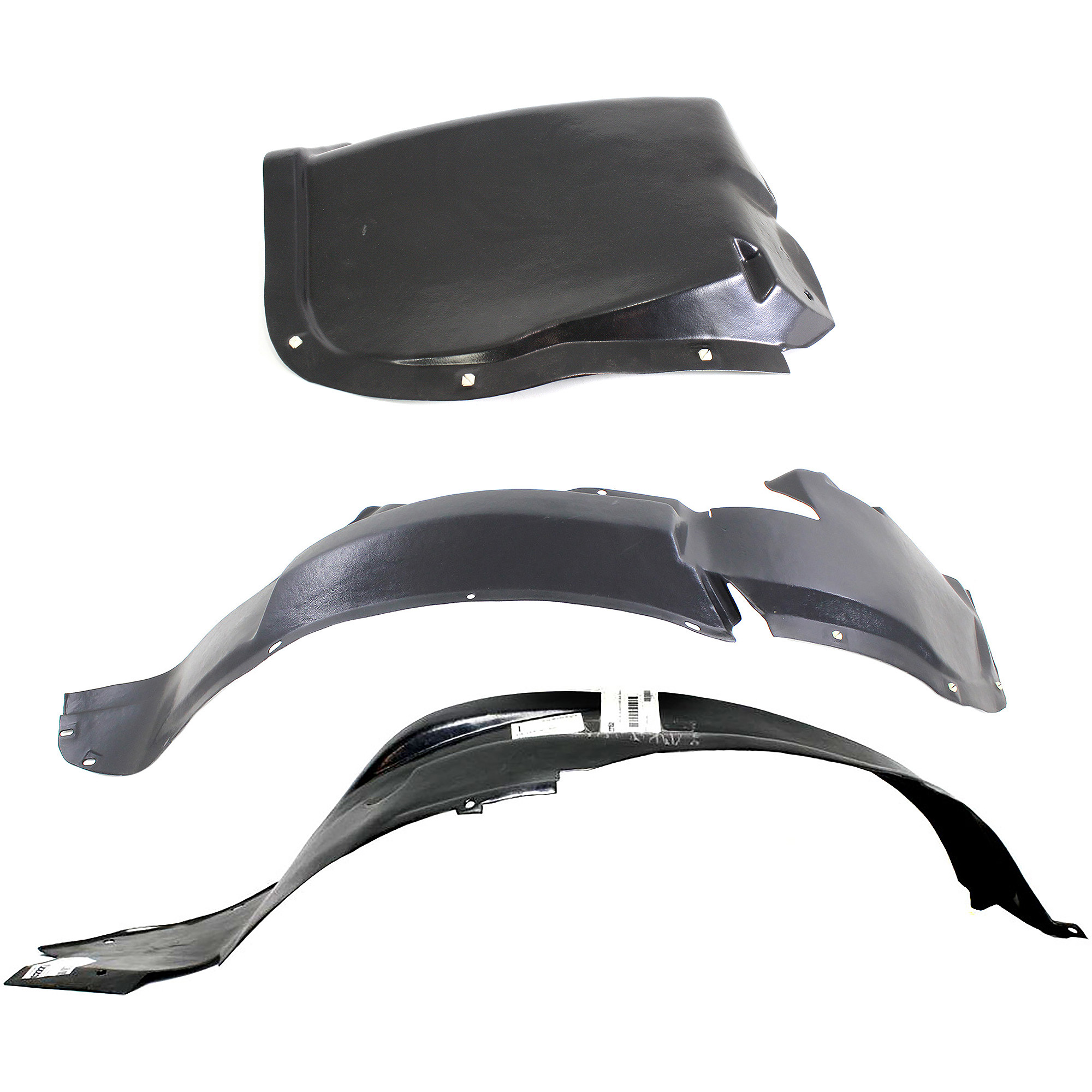 AM SEBRING 96-00 FRONT FENDER LINER RH AND LH Front Section Convertible SKU SET C222137 Partslink CH1248122 CH1248123 CH1249122 OEM 4724411-5256837-5256848