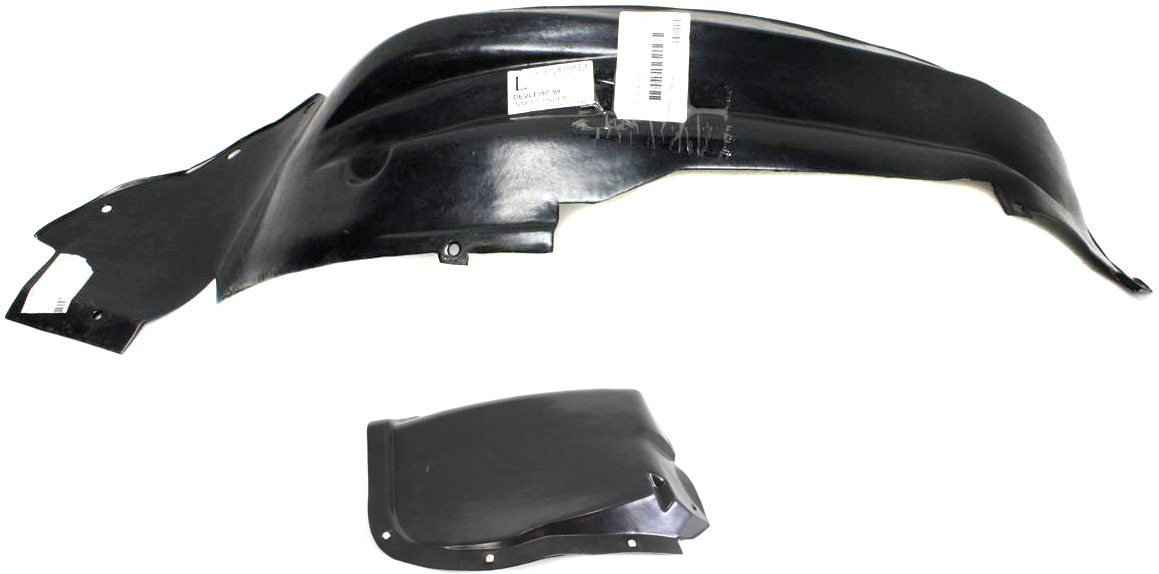 AM SEBRING 96-00 FRONT FENDER LINER LH Front and Rear Section Convertible SKU SET C222138 Partslink CH1248122 CH1248123 OEM 4724411-5256837