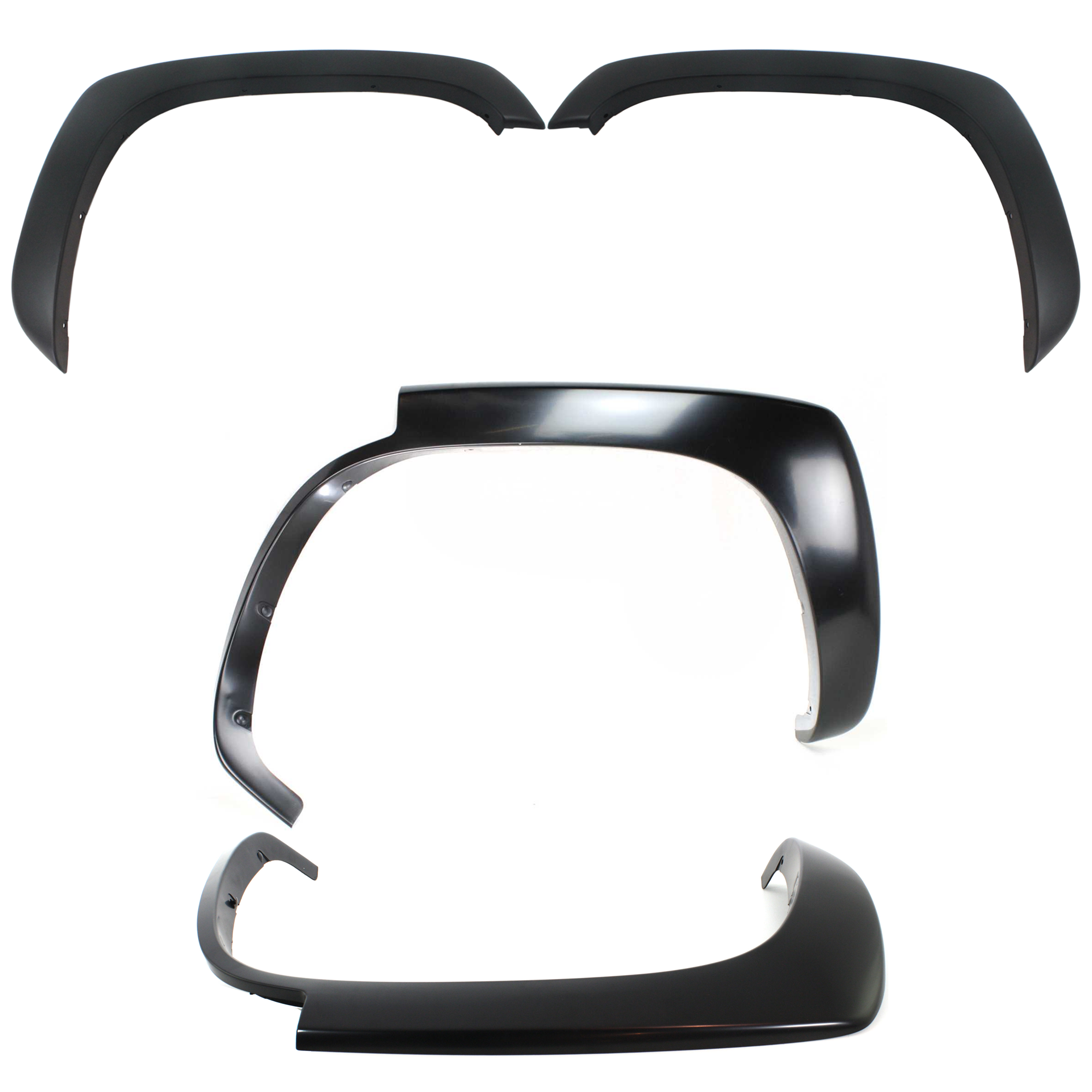 AM TAHOE YUKON 00-06 FRONT AND REAR FENDER FLARES RH AND LH SKU SET C222703 A Partslink GM1268103 GM1269103 GM1768105 GM1769105 OEM 10374851-10374850-15829682-158