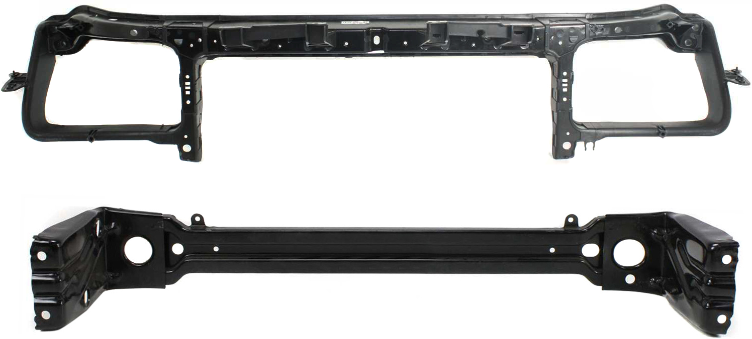 AM CHRYSLER 300-05-10 RADIATOR SUPPORT UPPER AND LOWER Set of 2 with Lower Crossmember and Upper Tie Bar SKU SET C250308 Partslink CH1225200 CH1225198 OEM 4805843AK 5065240AH 5065240AG