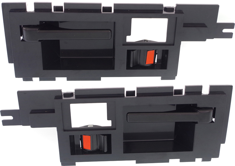 AM JIMMY S10 S10 BLAZER 86-90 FRONT INTERIOR DOOR HANDLE RH AND LH w Black Lever SKU SET C462103 Partslink GM1353129 GM1352114 OEM 15590990-15658581-15590989