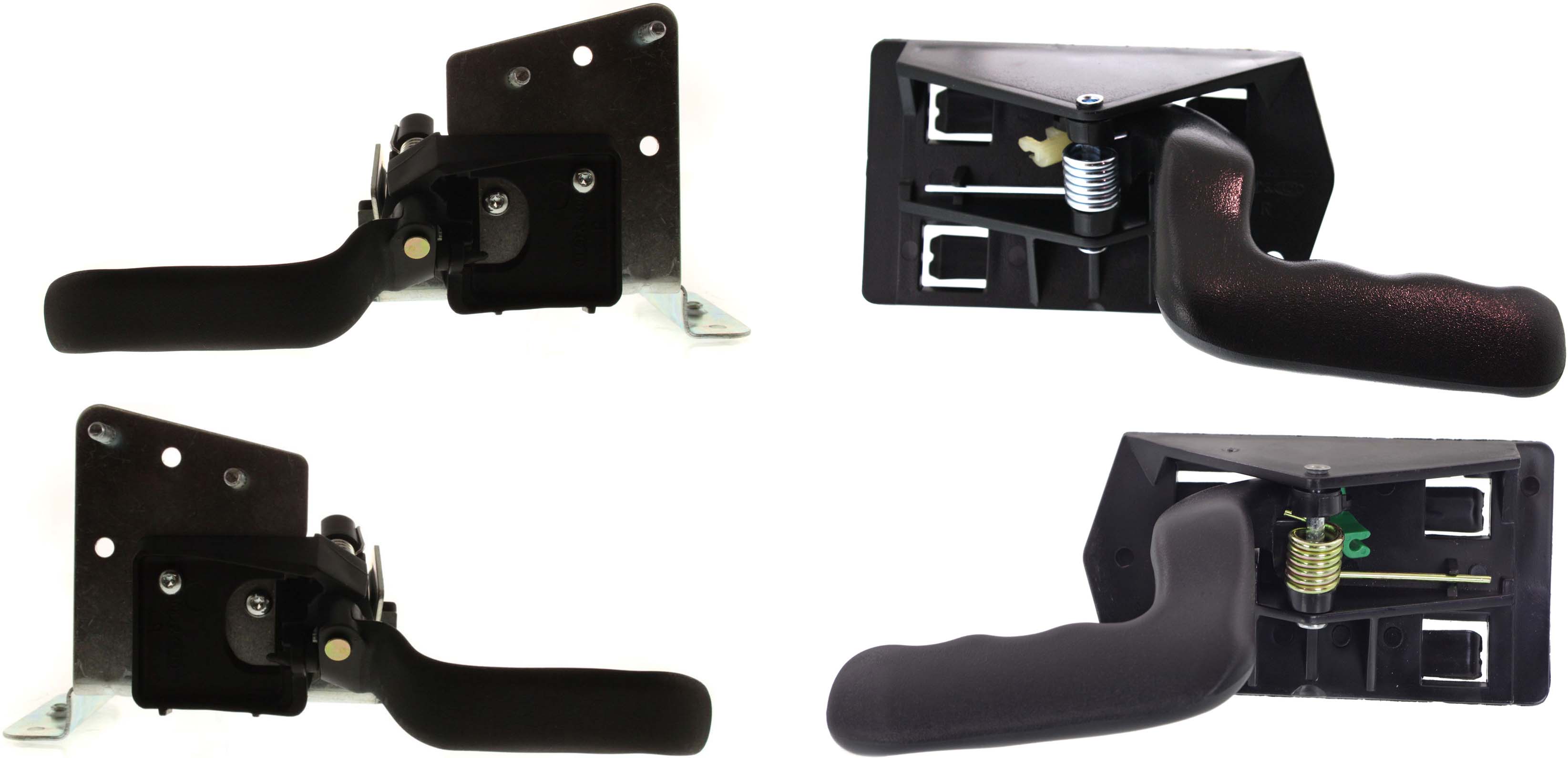AM SIERRA SILVERADO 00-07 INTERIOR DOOR HANDLE Set of 4 Front and Rear RH and LH Textured Black SKU SET C462131-4 Partslink GM1353125 GM1352125 GM1553106 GM1552106 OEM 15760298-15760297-15035075-150