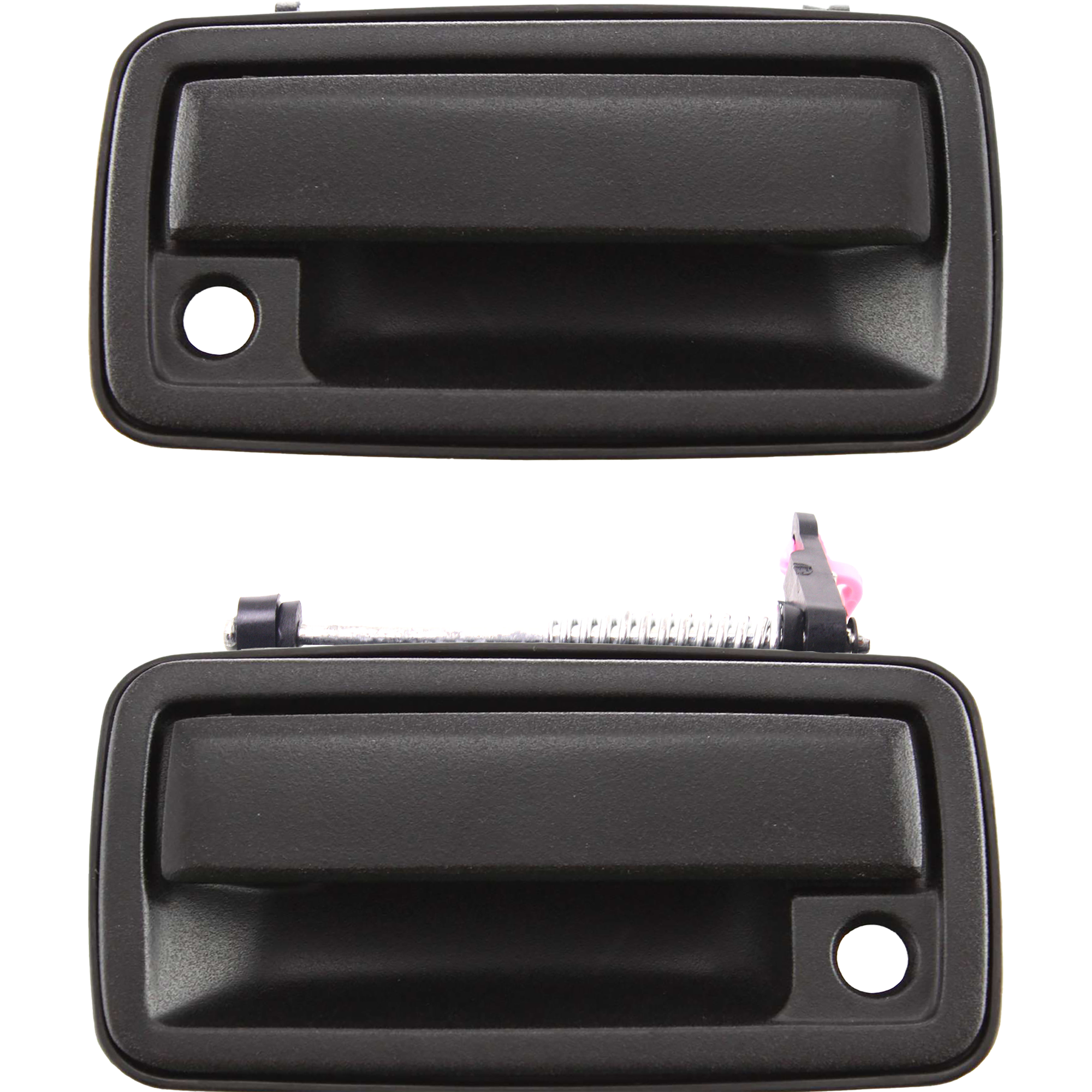 AM JIMMY 95-04 BLAZER 95-05 FRONT EXTERIOR DOOR HANDLE RH AND LH AND LH Textured Black w Keyhole Metal SKU SET C462139 Partslink GM1311117 GM1310117 OEM 15202912-15202911