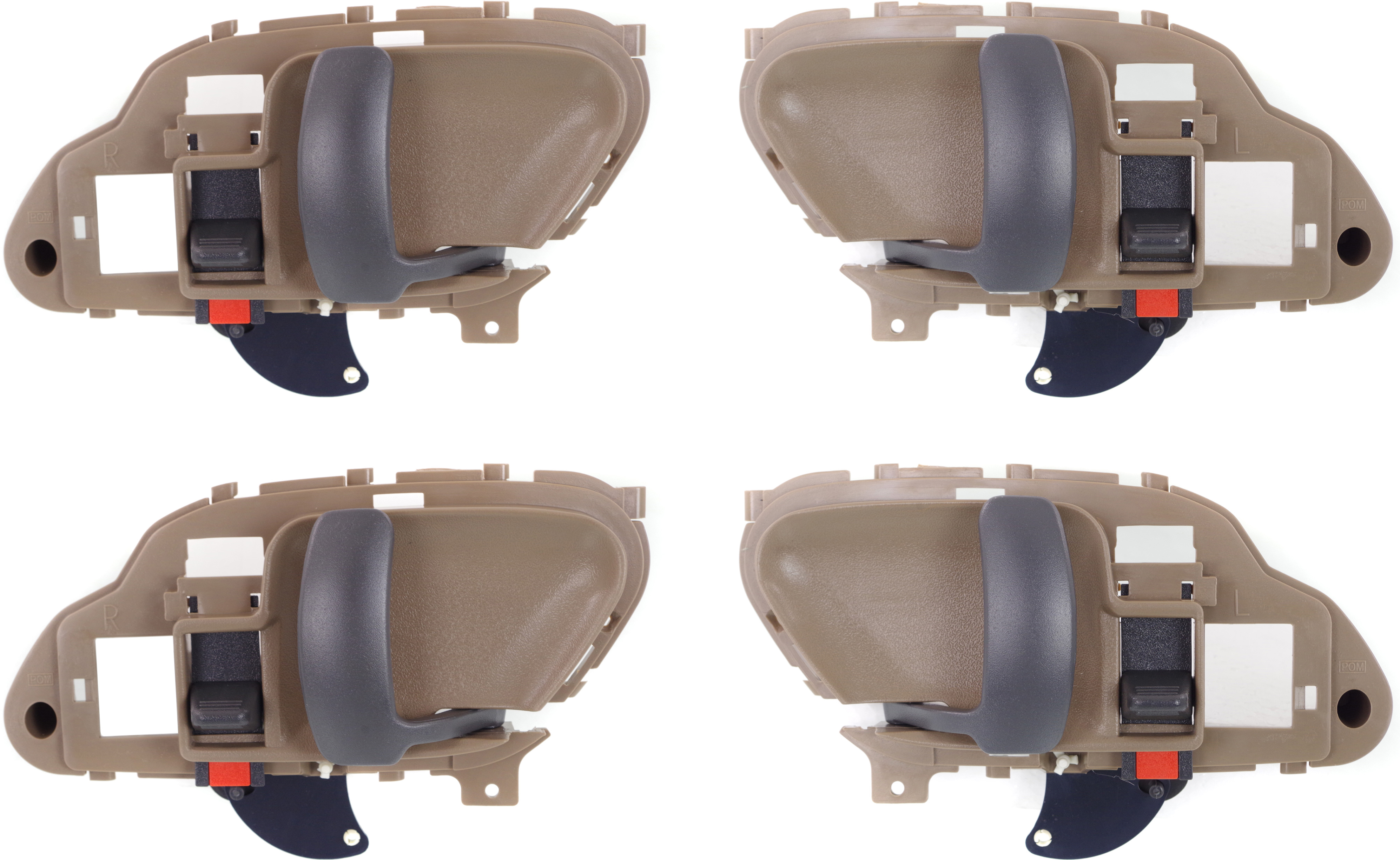 AM C K FULL SIZE P U 95-00 FRONT AND REAR DOOR HANDLE RH AND LH Set of 4 Inside Beige SKU SET C462159B 4 Partslink GM1353152 GM1352152 OEM 15708052-15708051
