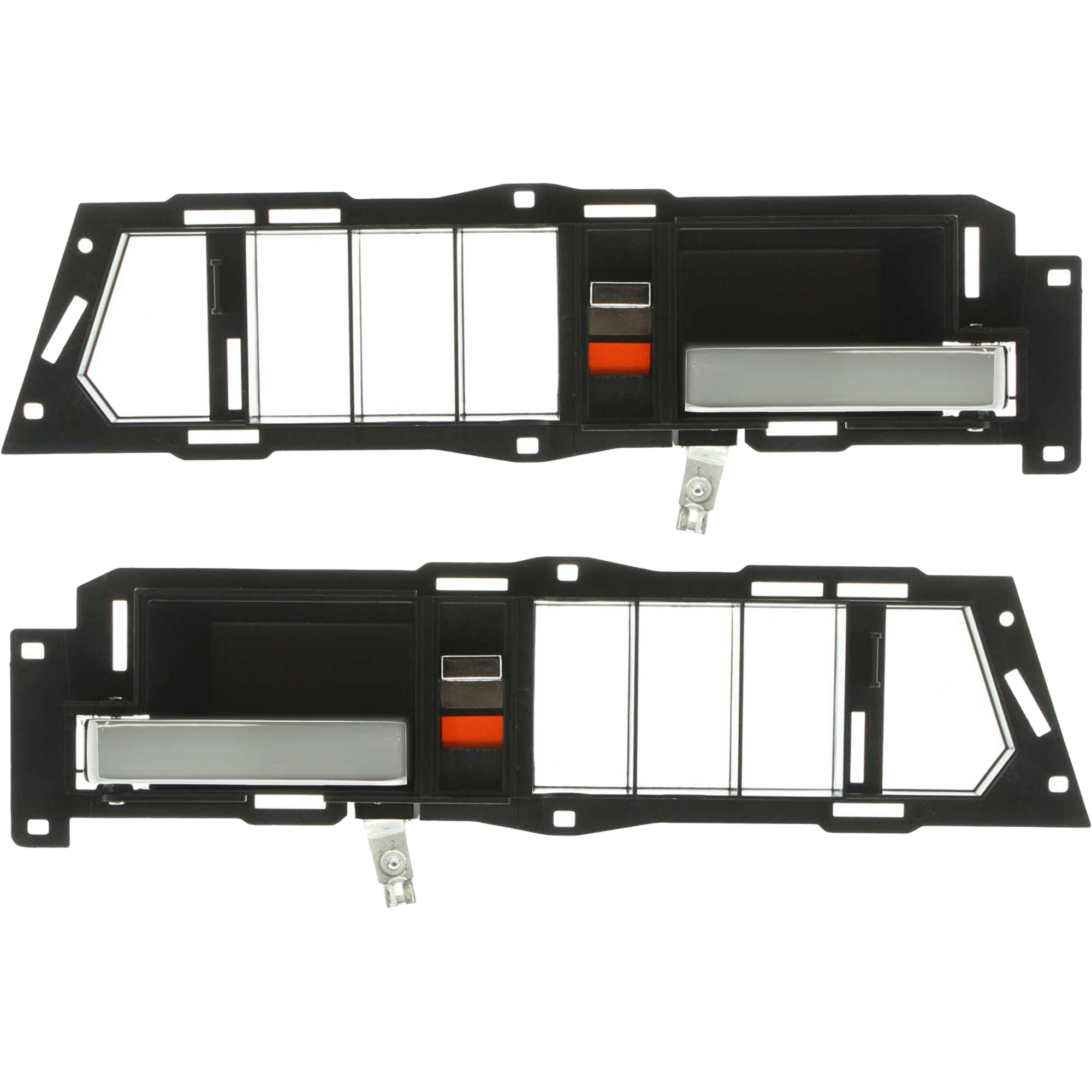 AM C1500 SUBURBAN K1500 SUBURBAN 94-94 FRONT DOOR HANDLE RH and LH Inside Black w Case and Chrme Lever SKU SET C462161 Partslink GM1353105 GM1352105 OEM 22086874-22086873