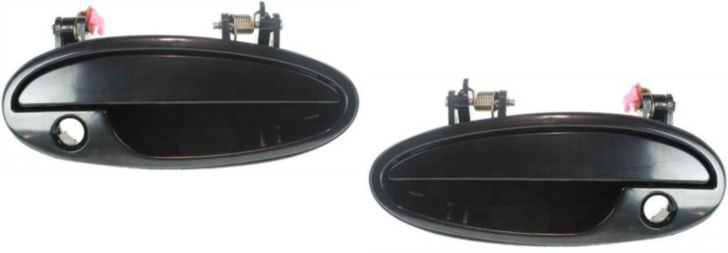 AM IMPALA 00-05 FRONT EXTERIOR DOOR HANDLE RH AND LH Plastic Black w Keyhole Paint to Match SKU SET C462169 Partslink GM1310133 GM1311133 OEM 10435890-10435891