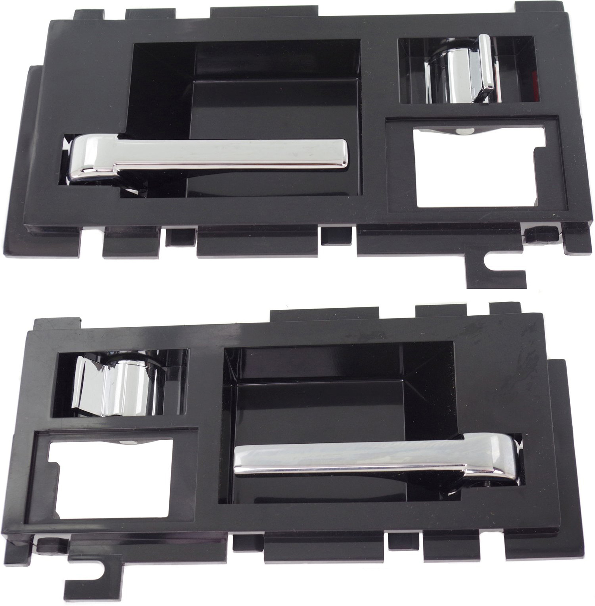 AM S10 BLAZER SONOMA 91-94 FRONT DOOR HANDLE RH and LH Interior w Chrome Lever SKU SET C462171 Partslink GM1352127 OEM 15658581-15658582