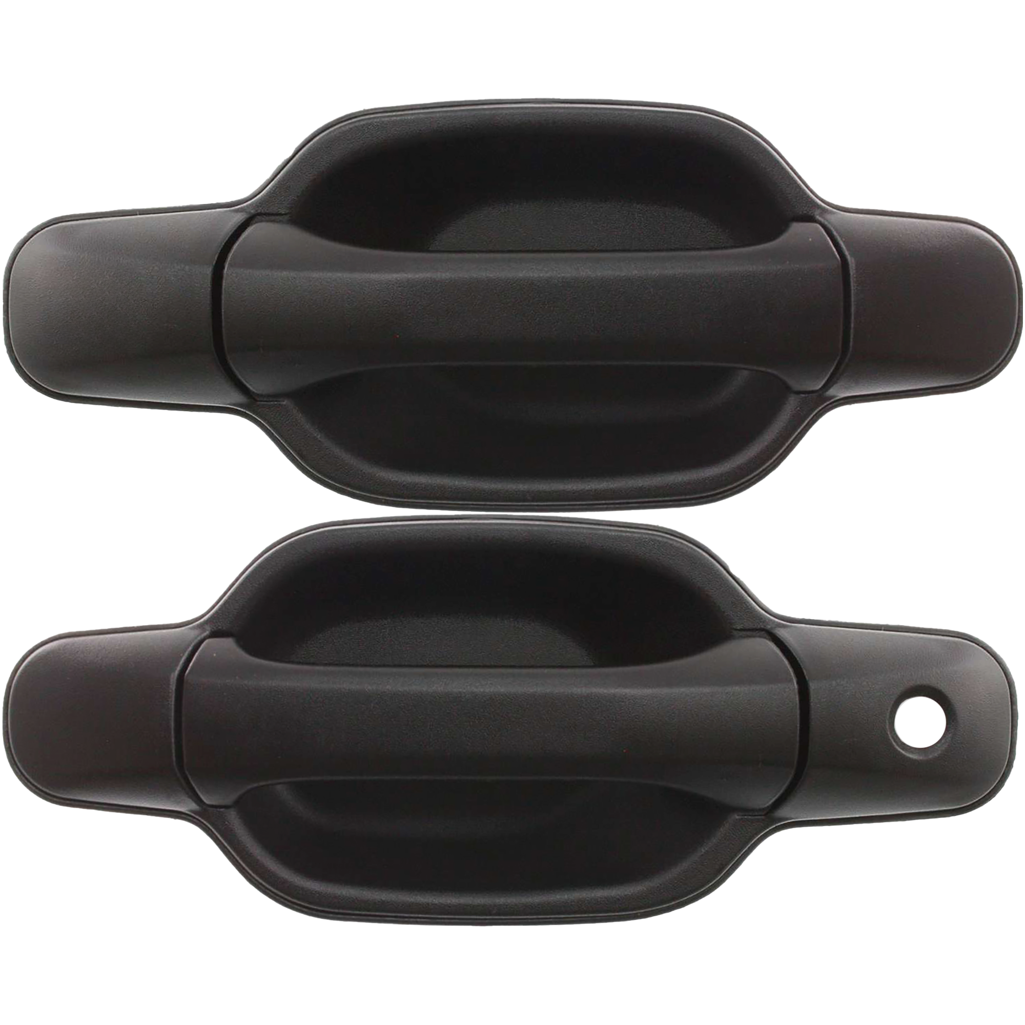 AM CANYON COLORADO 04-12 FRONT DOOR HANDLE Set of 2 RH and LH Outside Textured Black w o Keyhole SKU SET C462177 Partslink GM1311141 GM1310141 OEM 15243675-25875522-25875521