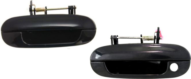 AM TRAILBLAZER ENVOY 02-09 FRONT EXTERIOR DOOR HANDLE RH and LH Smooth Black SKU SET C462179 Partslink GM1311142 GM1310142 OEM 19120089-19120088