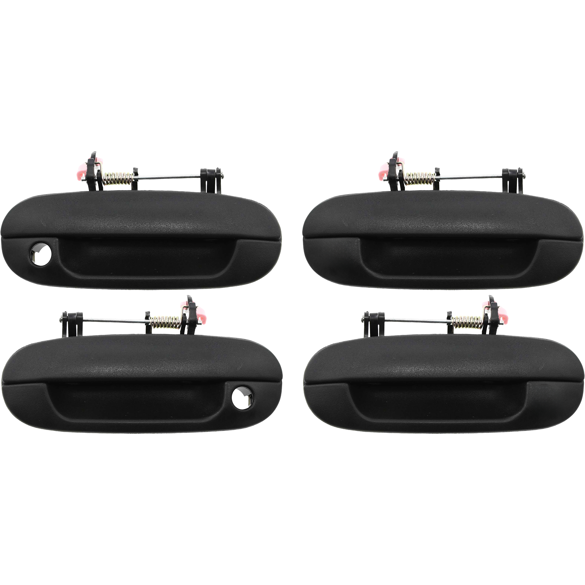 AM ENVOY TRAILBLAZER 02-09 EXTERIOR DOOR HANDLE Set of 4 Front and Rear RH and LH Textured Black SKU SET C462181-4 Partslink GM1311139 GM1310139 GM1521119 GM1520119 OEM 15291305-15291303-15188972-158